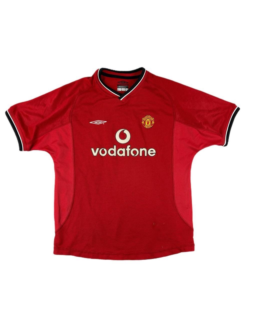 Umbro Manchester United vintage Umbro 2000/02 soccer jersey red Size US XXS / EU 40 - 1 Thumbnail