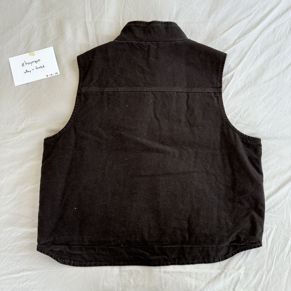 Carhartt Vintage Carhartt Fleece Lined Vest, Brown, XXL Size US XXL / EU 58 / 5 - 3 Thumbnail