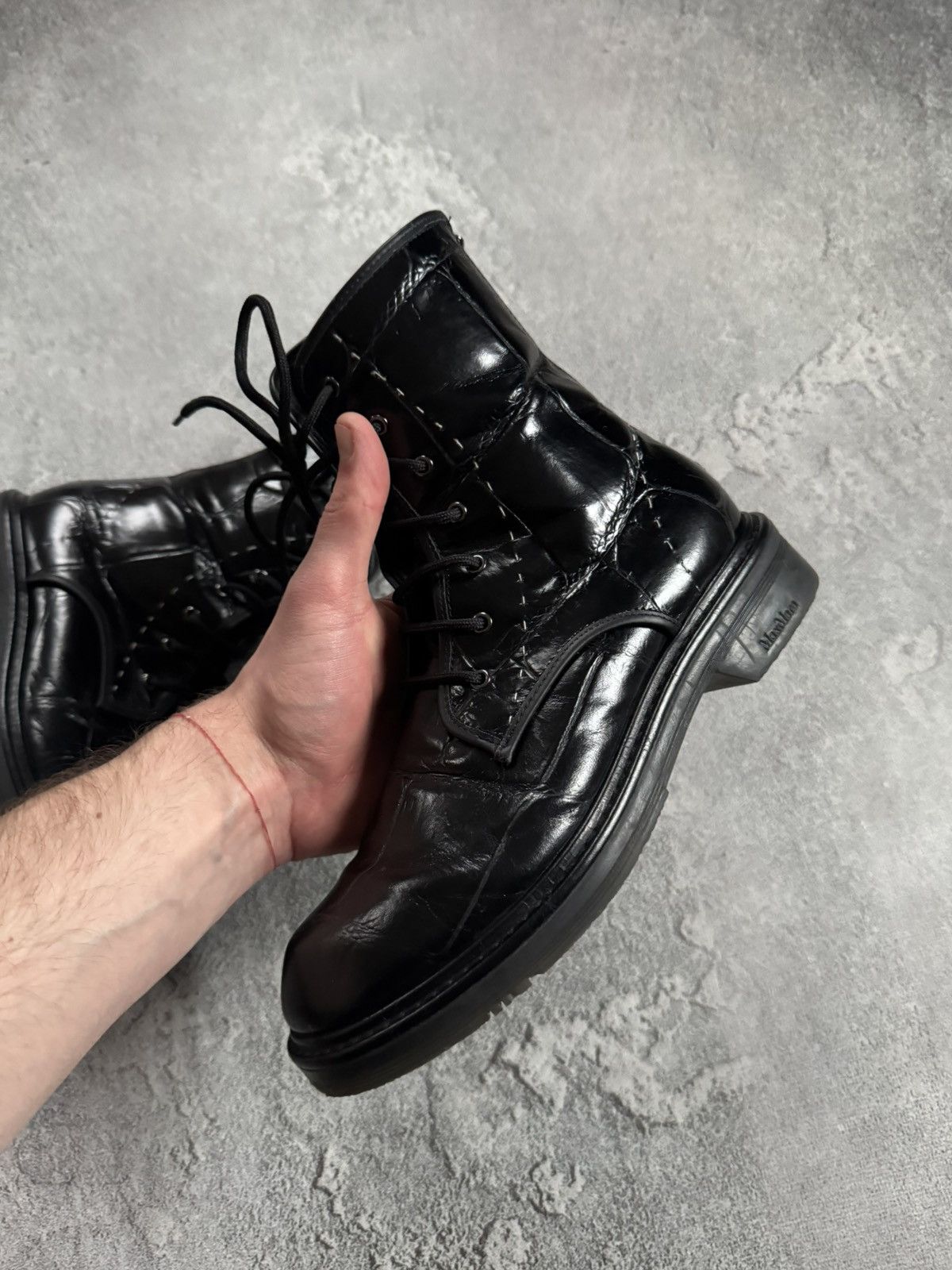 Max Mara Max Mara 37size black varnished leather shoes boots casual Size US 7 / IT 37 - 8 Thumbnail