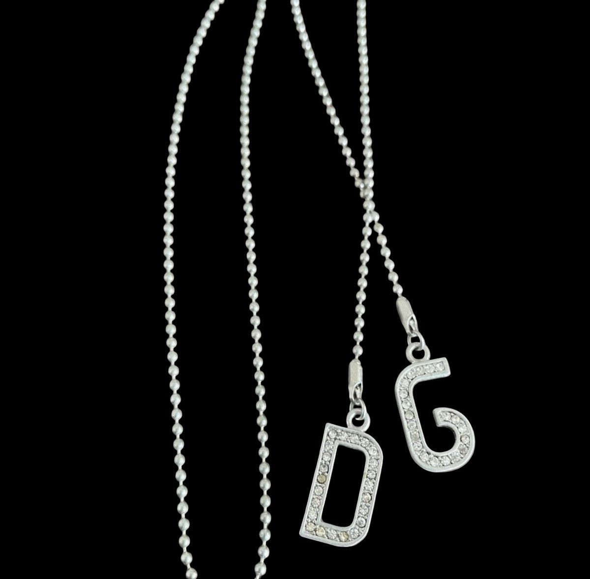 Dolce & Gabbana DOLCE & GABBANA Rhinestone "D&G" Logo Adjustable Ball Chain Size ONE SIZE - 2 Thumbnail