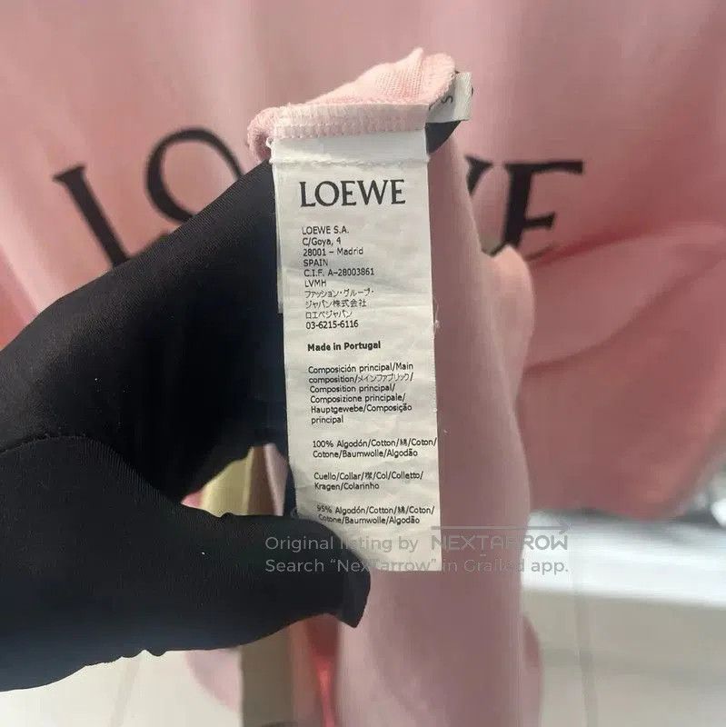 Loewe Loewe Summer Pink Cotton T-Shirt . Size S / US 4 / IT 40 - 5 Thumbnail