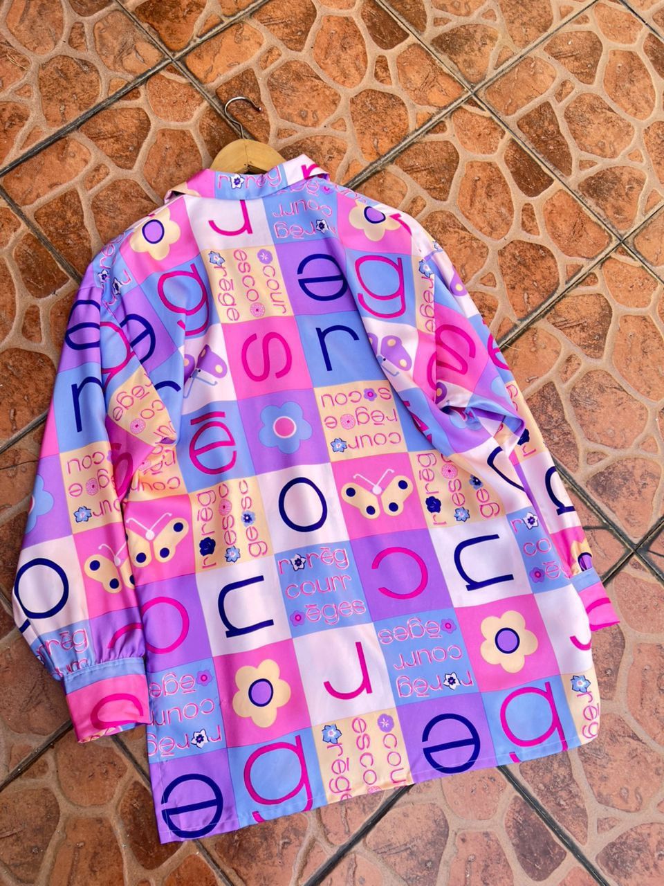 Courreges Vintage Courreges Spell Out Shirt Size L / US 10 / IT 46 - 3 Thumbnail
