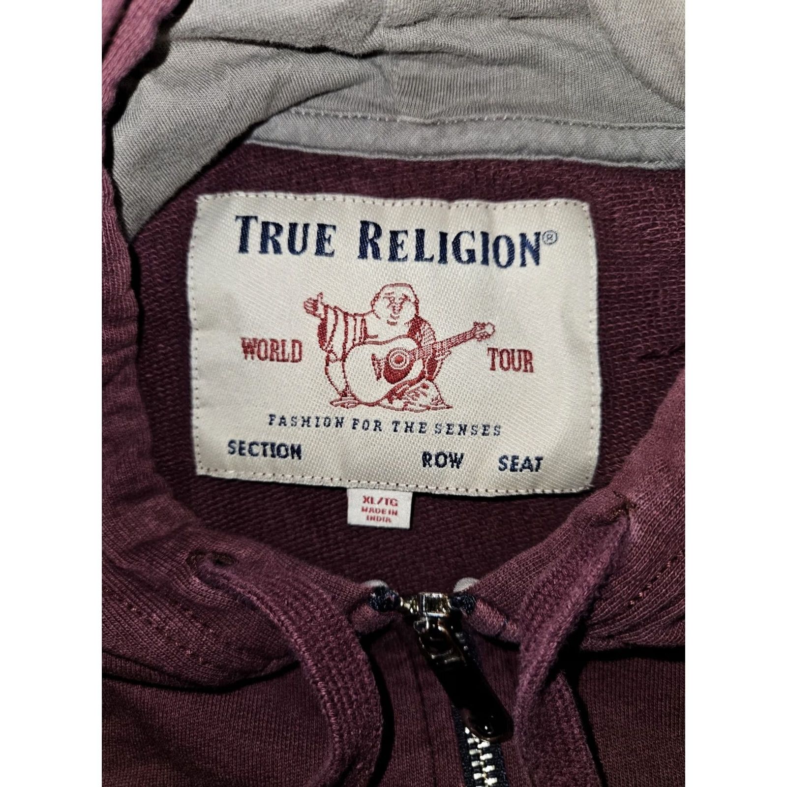 True Religion VINTAGE True Religion Full Zip Hooded Jacket Shirt? Size US XL / EU 56 / 4 - 2 Thumbnail