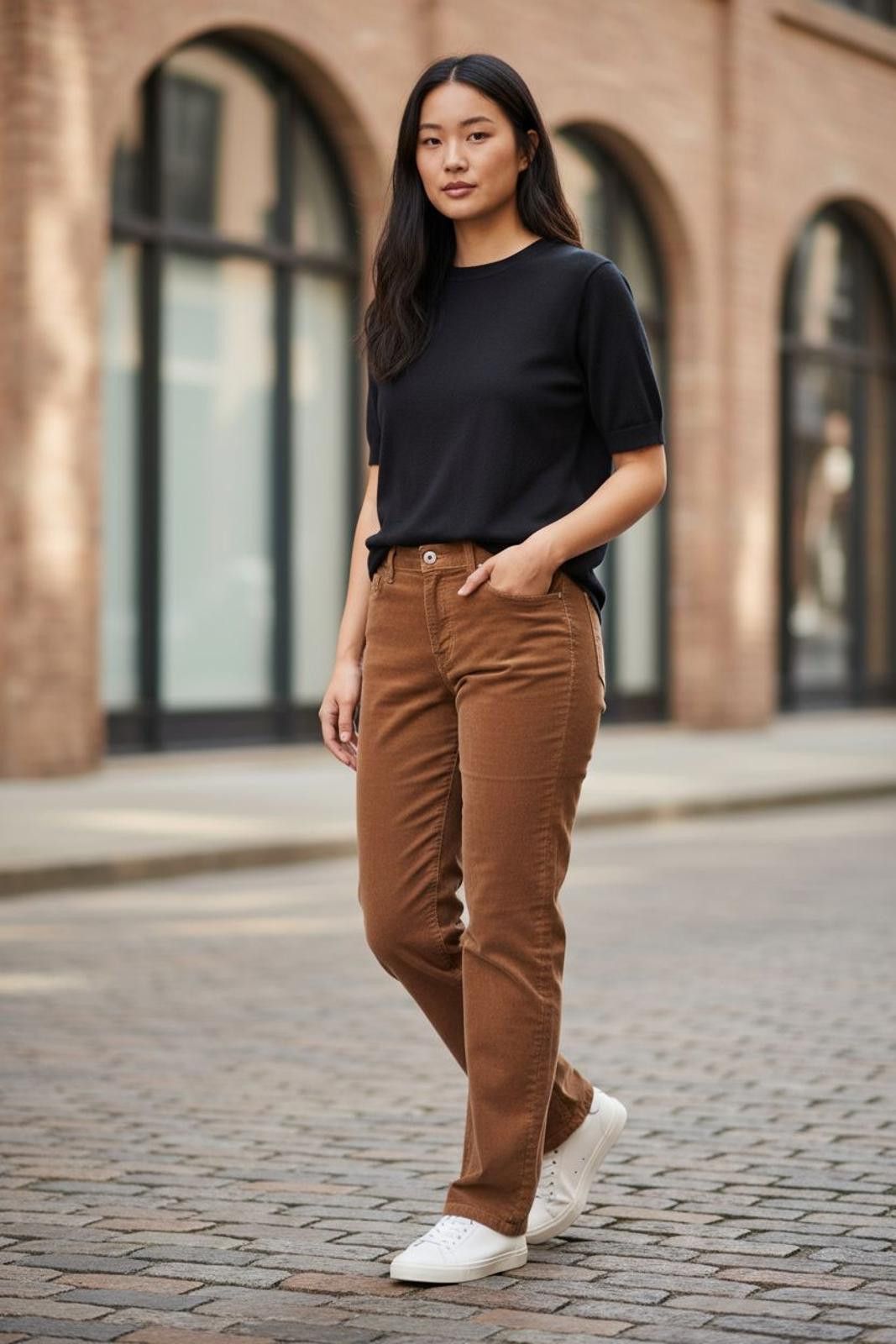 Lucky Brand Lucky Brand Women's Brown Corduroy Pants Size 32" / US 10 / IT 46 - 1 Thumbnail