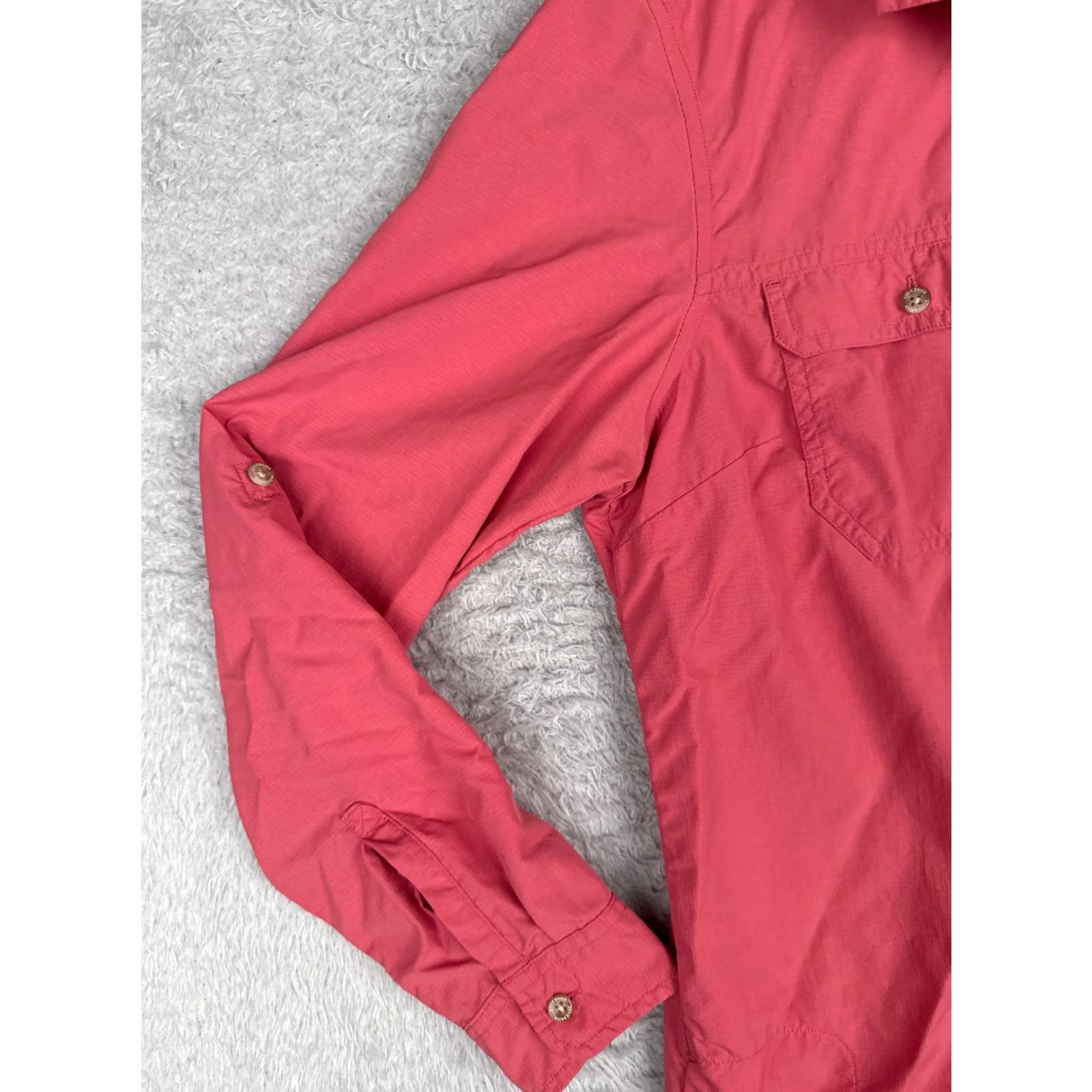 Eddie Bauer Eddie Bauer Shirt Women Large Tall Pink Button Up Vented Fish Angler Long Sleeve Size L / US 10 / IT 46 - 3 Thumbnail