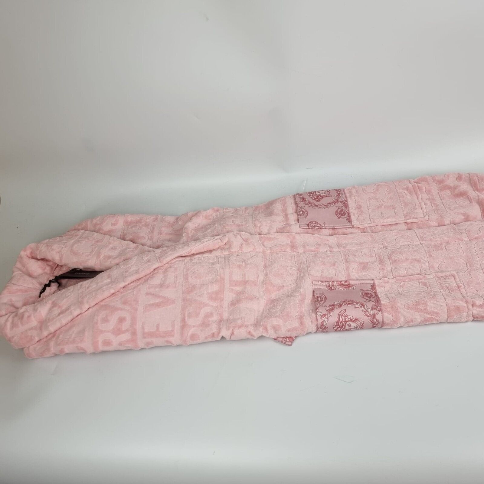 Versace Versace Baroque Print Light Pink Long Bathrobe New M Size US M / EU 48-50 / 2 - 4 Thumbnail