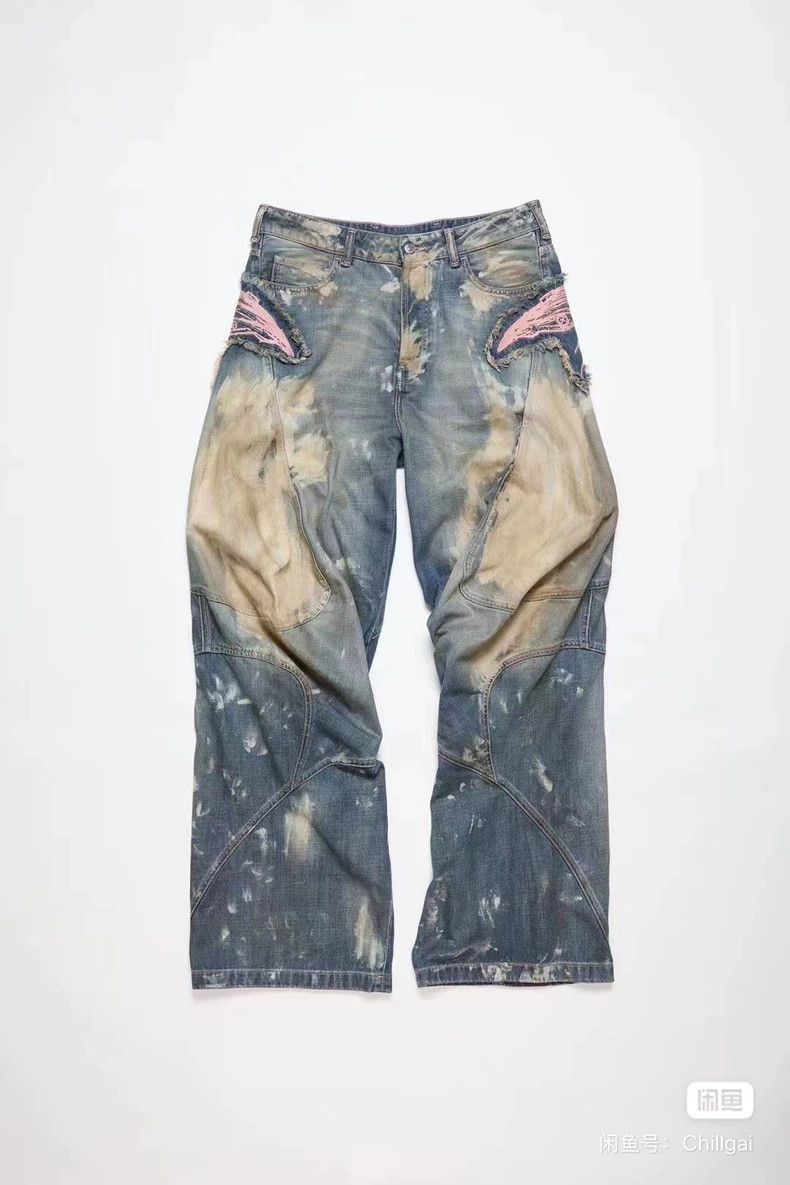 Acne Studios Acne Studios Butterfly-embroidered jeans Size US 28 / EU 44 - 6 Thumbnail