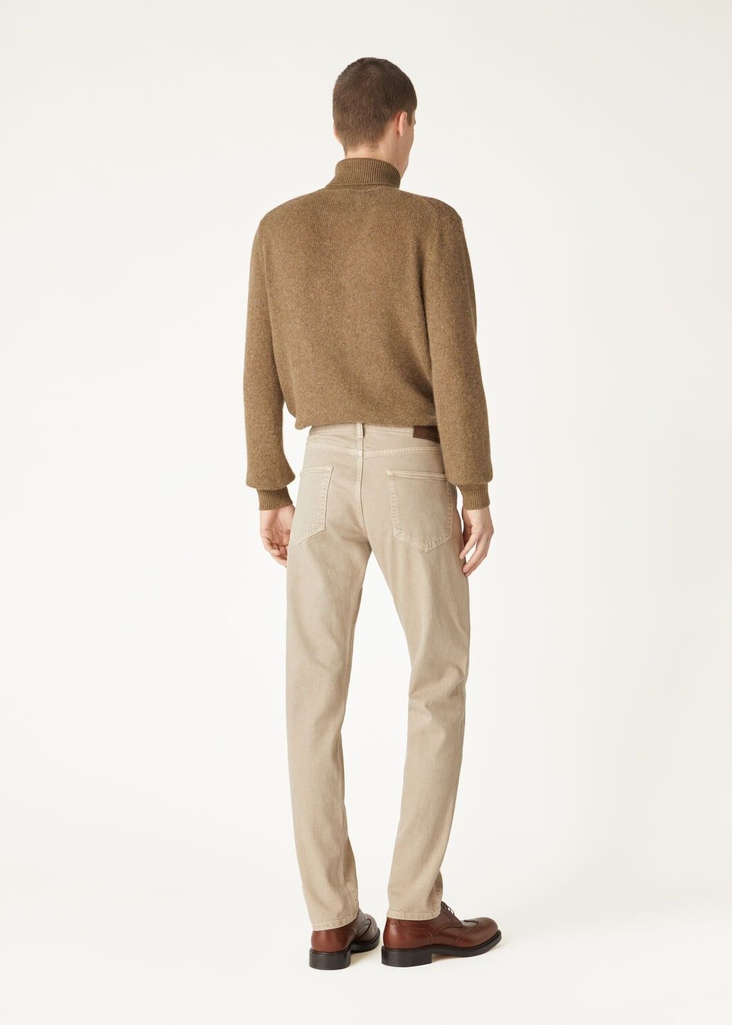 Loro Piana o1w1db10725 FAM5352 Doccio Jeans in Light Beige Size US 38 / EU 54 - 5 Thumbnail