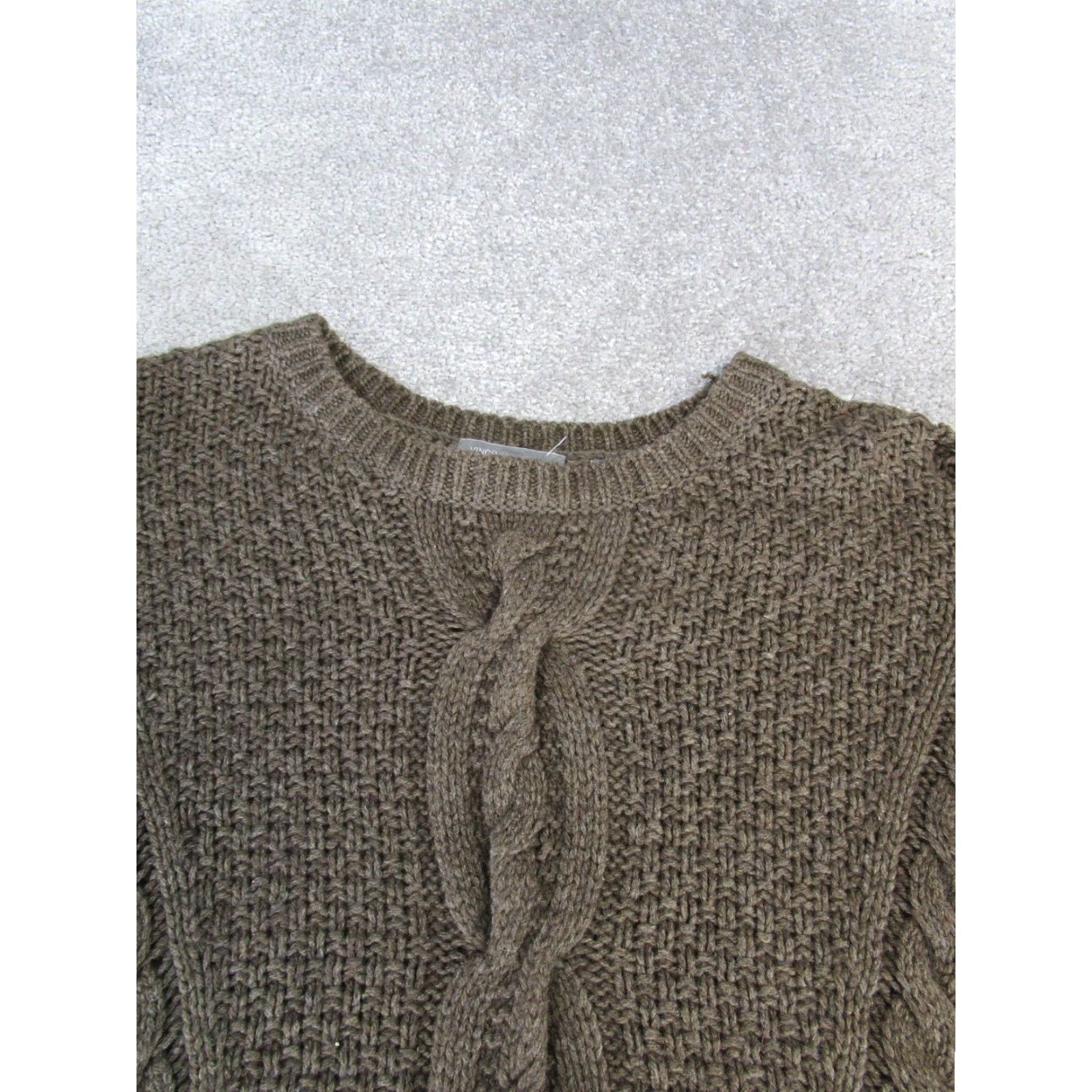 Vince Vince Sweater Womens Small Brown Cable Knit Pullover Size S / US 4 / IT 40 - 2 Thumbnail