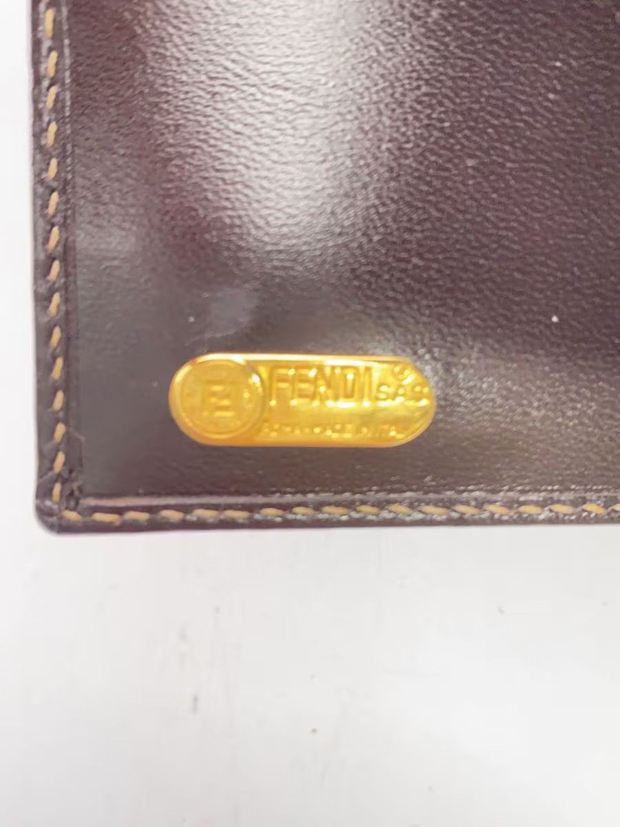 Fendi Fendi Leather Bi-Fold Wallet Brown Size ONE SIZE - 3 Thumbnail