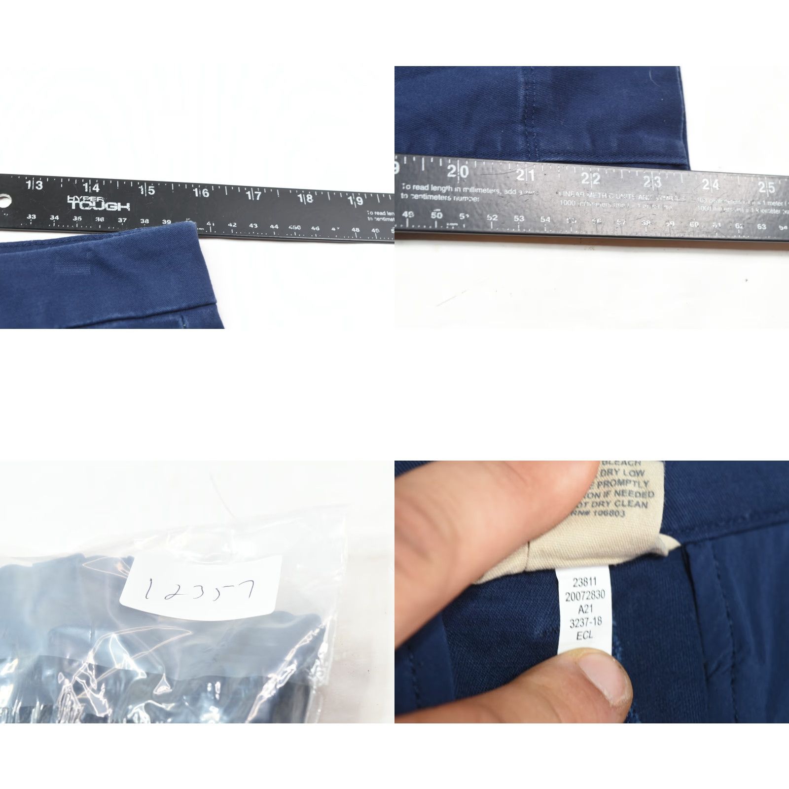Vintage Duluth Chino Wide Leg Crop Pants Womens 10 Blue High-Rise Cotton Size 32" / US 10 / IT 46 - 8 Thumbnail