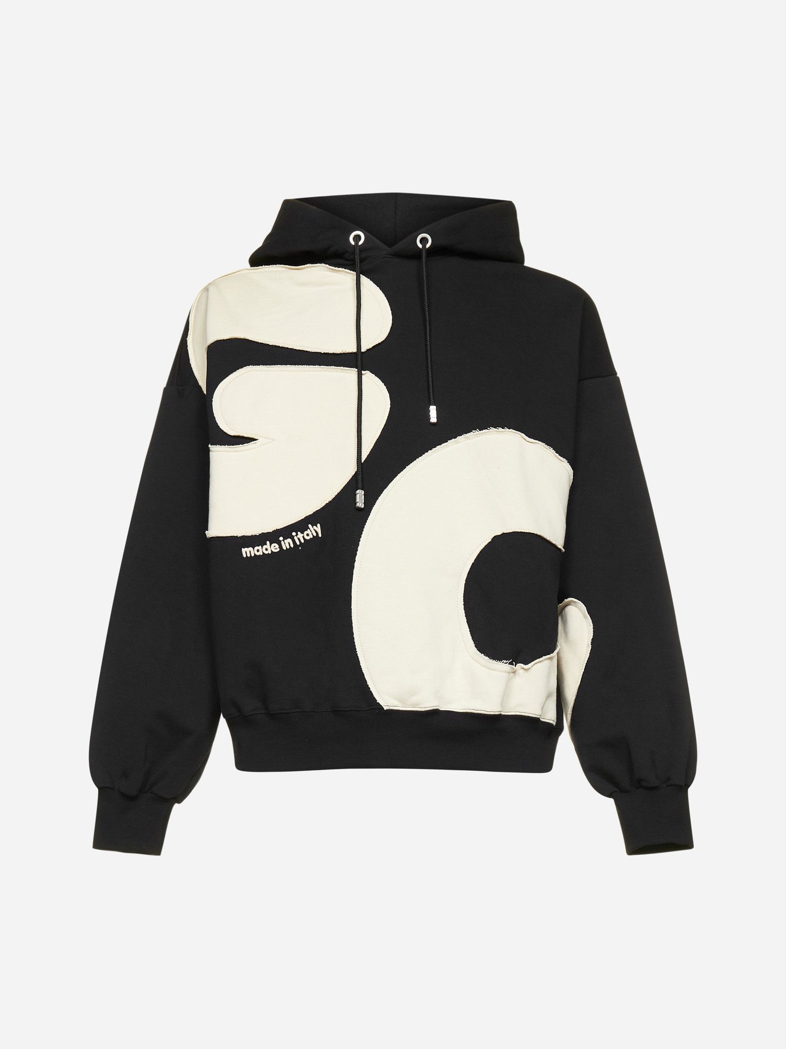 GCDS Black & Off-White Andy Logo Hoodie