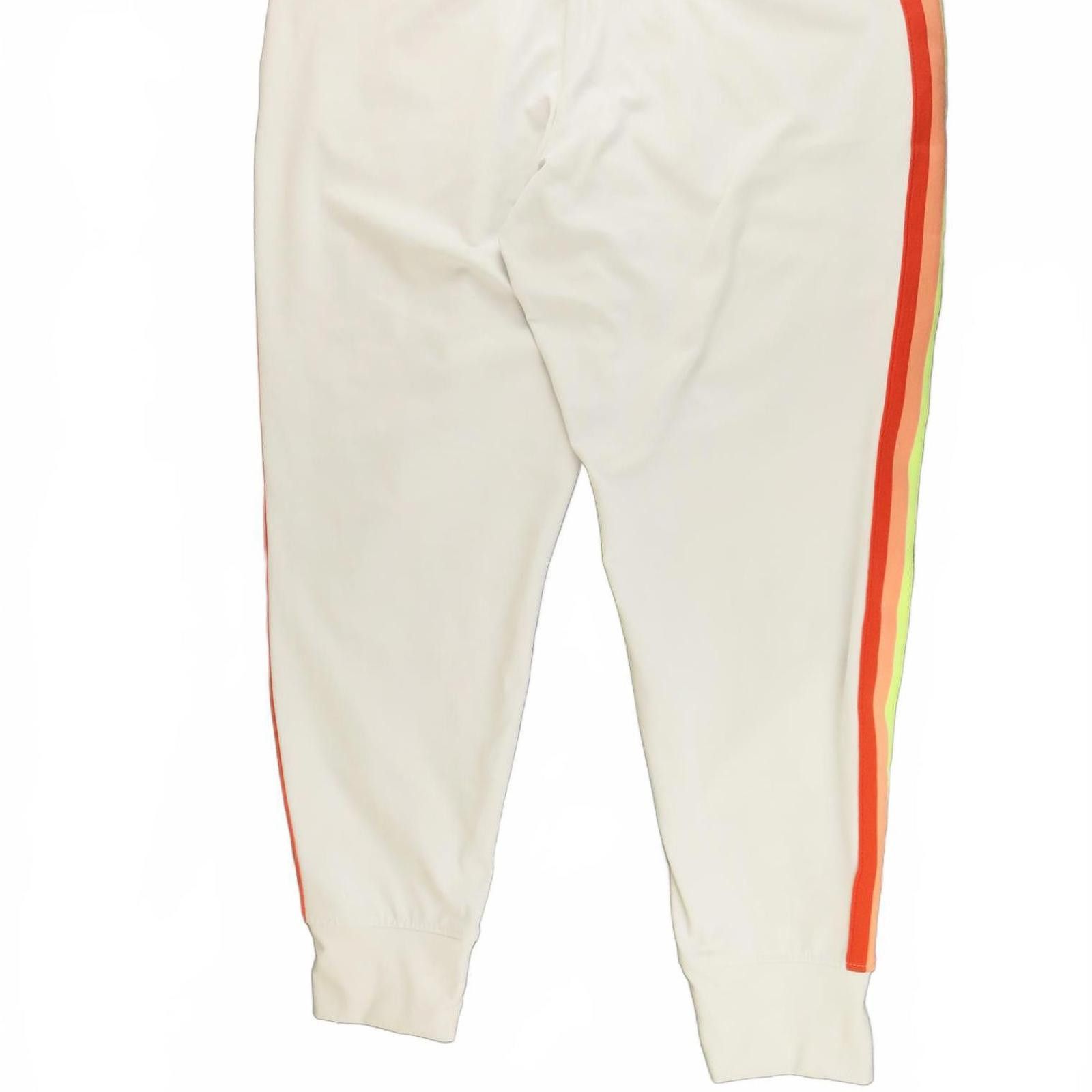 Athletic Works Athletic Works White Joggers with Neon Stripes Women's Large Size 36" / US 14 / IT 50 - 5 Thumbnail