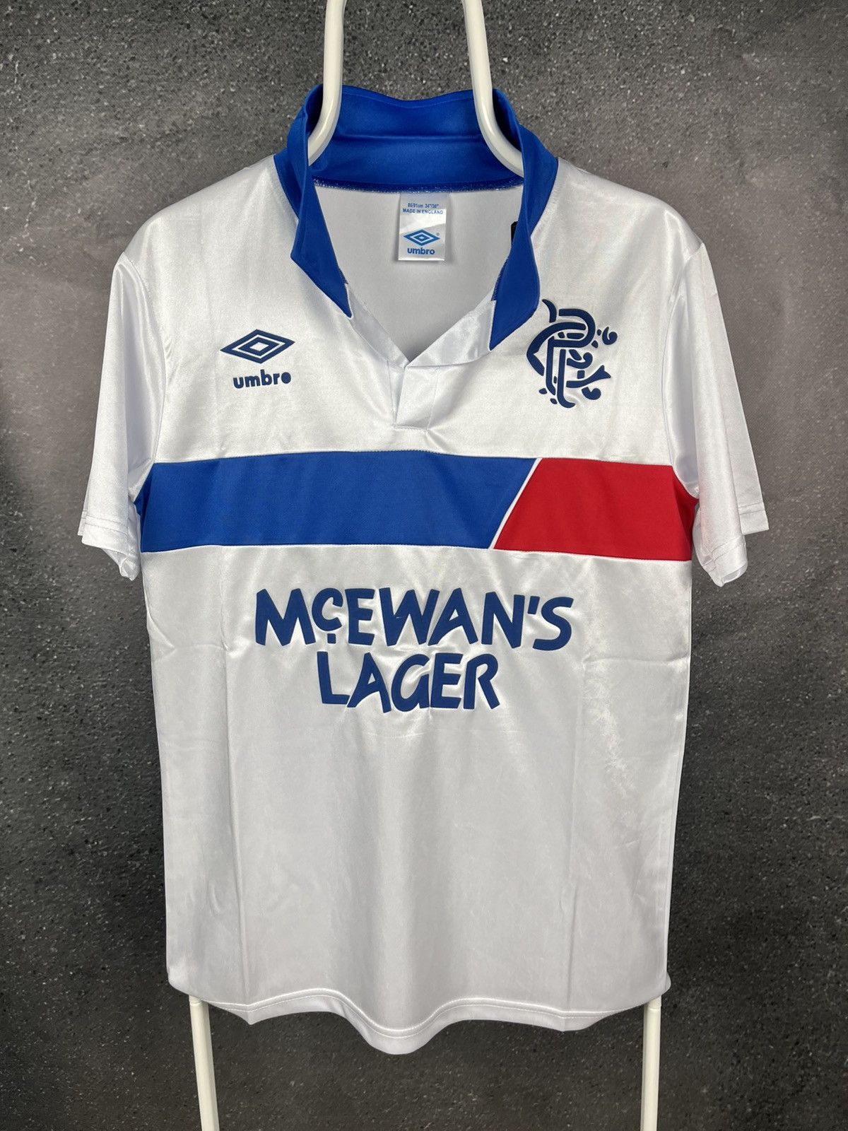 Vintage Glasgow Rangers 1987 1988 vintage soccer jersey football Size US S / EU 44-46 / 1 - 1 Thumbnail