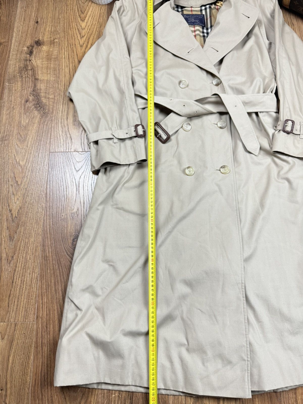 Burberry Vintage trench coat Burberry original luxury streetwear item Size XL / US 12-14 / IT 48-50 - 6 Thumbnail
