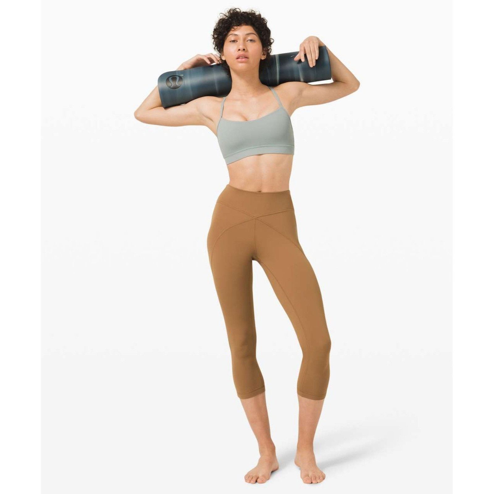 Lululemon Lululemon Get Centred High Rise CropLeggings 21" Saddle Brow Size 27" / US 4 / IT 40 - 1 Thumbnail