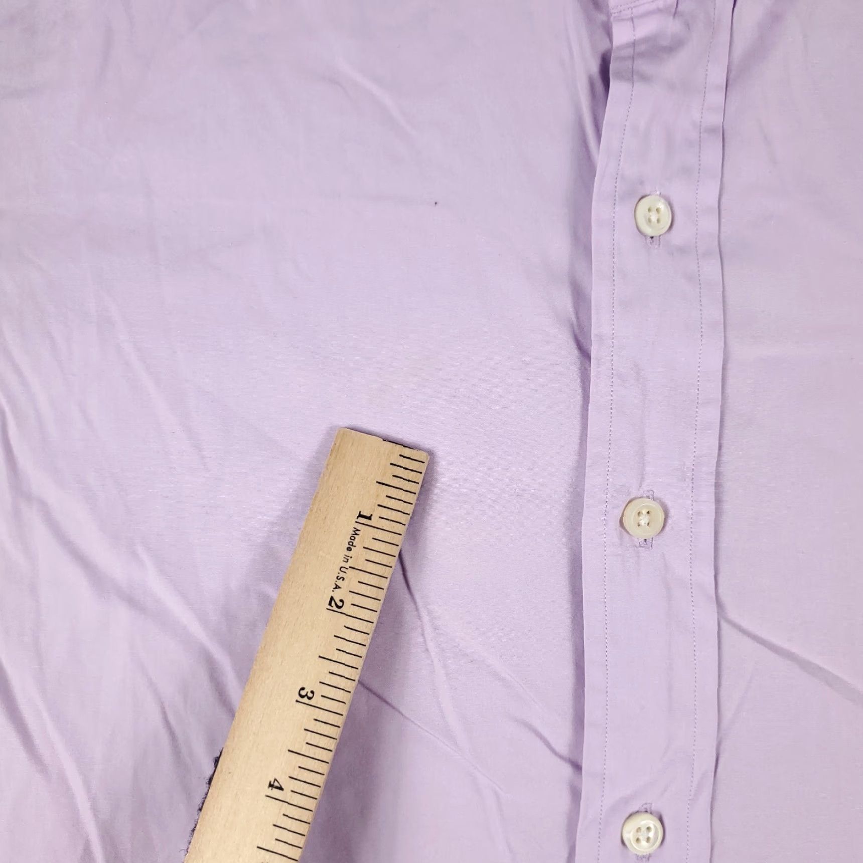 Ralph Lauren Ralph Lauren Dress Shirt 16.5 Purple Button-Down Long Sleeve Cotton Casual Formal Mens Size 42R - 3 Thumbnail