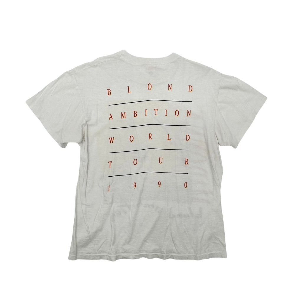 Hanes Vintage 1990 Madonna Blond Ambition World Tour T-Shirt Hanes Size US L / EU 52-54 / 3 - 6 Thumbnail