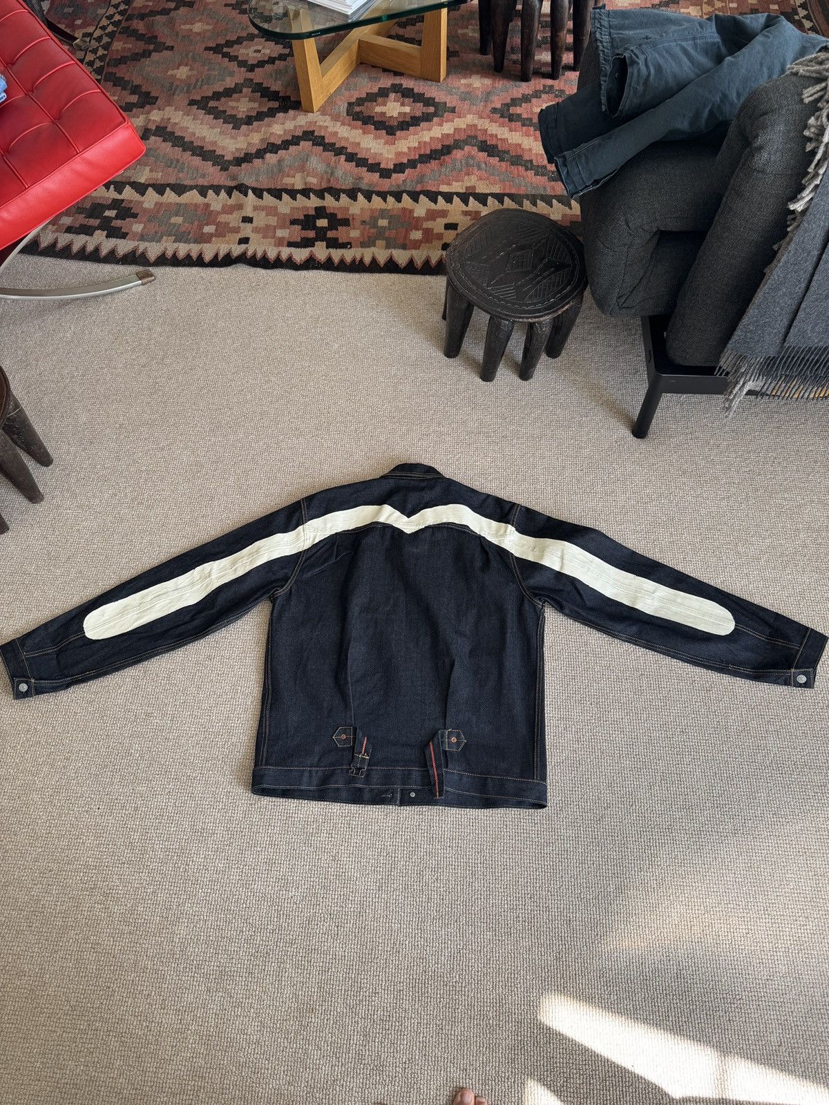 Evisu Evisu Gull Denim Jacket Size US XL / EU 56 / 4 - 6 Thumbnail