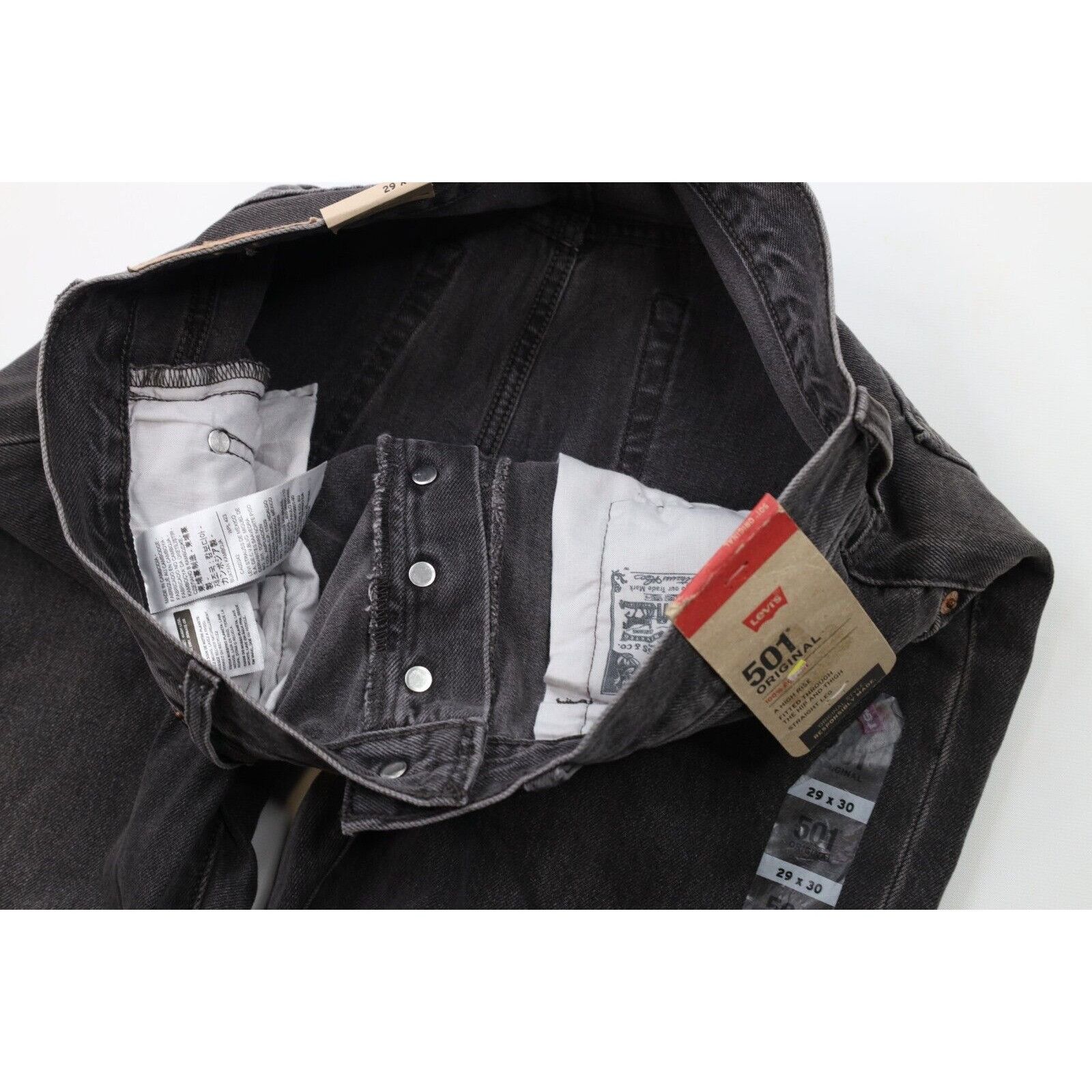Levi's New Levis 501xx Original Fit Button Fly Raw Hem Jeans Size 29" - 6 Thumbnail