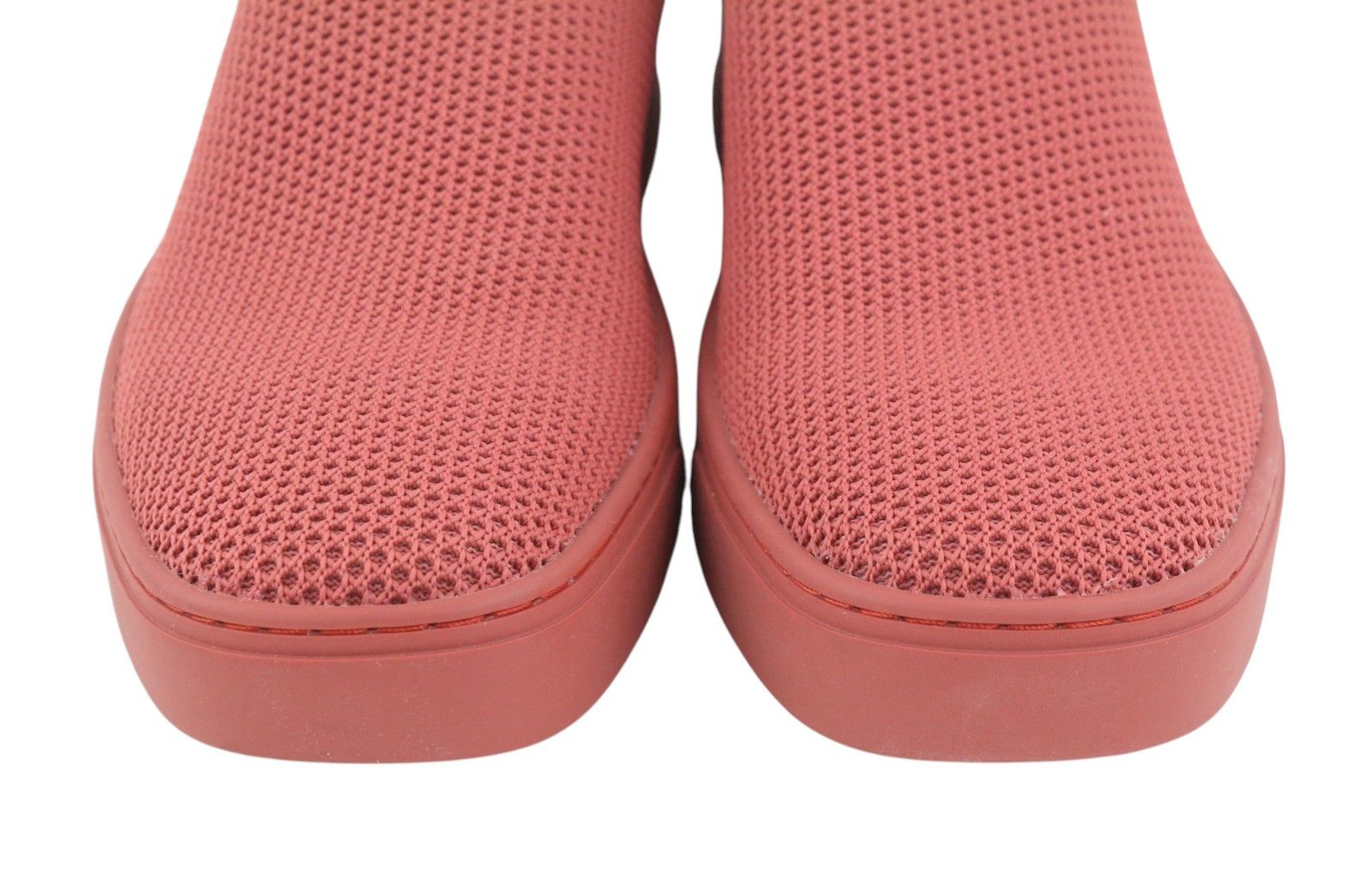 MAX&Co. EU38 Brick Red Textured Slip On Square Sole Sneakers 88723 Size US 7 / IT 37 - 4 Thumbnail