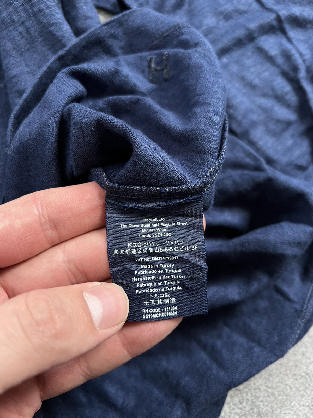 Hackett Hackett Blue Long Sleeve Polo Shirt Mens Sz M Slim Fit Retro Size US M / EU 48-50 / 2 - 7 Thumbnail