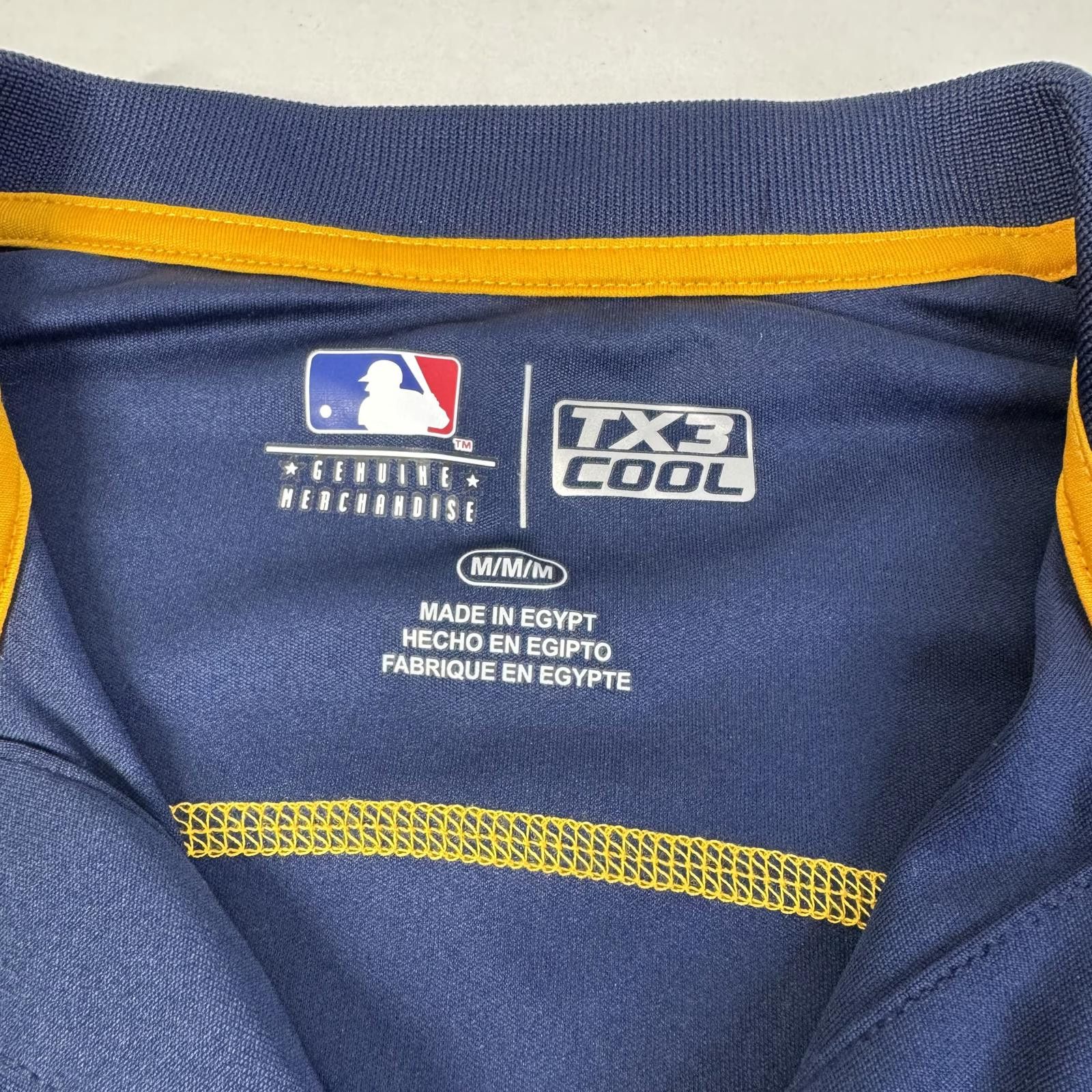 MLB Milwaukee Brewers Men’s T-Shirt TX3 Cool Size M Size ONE SIZE - 3 Thumbnail