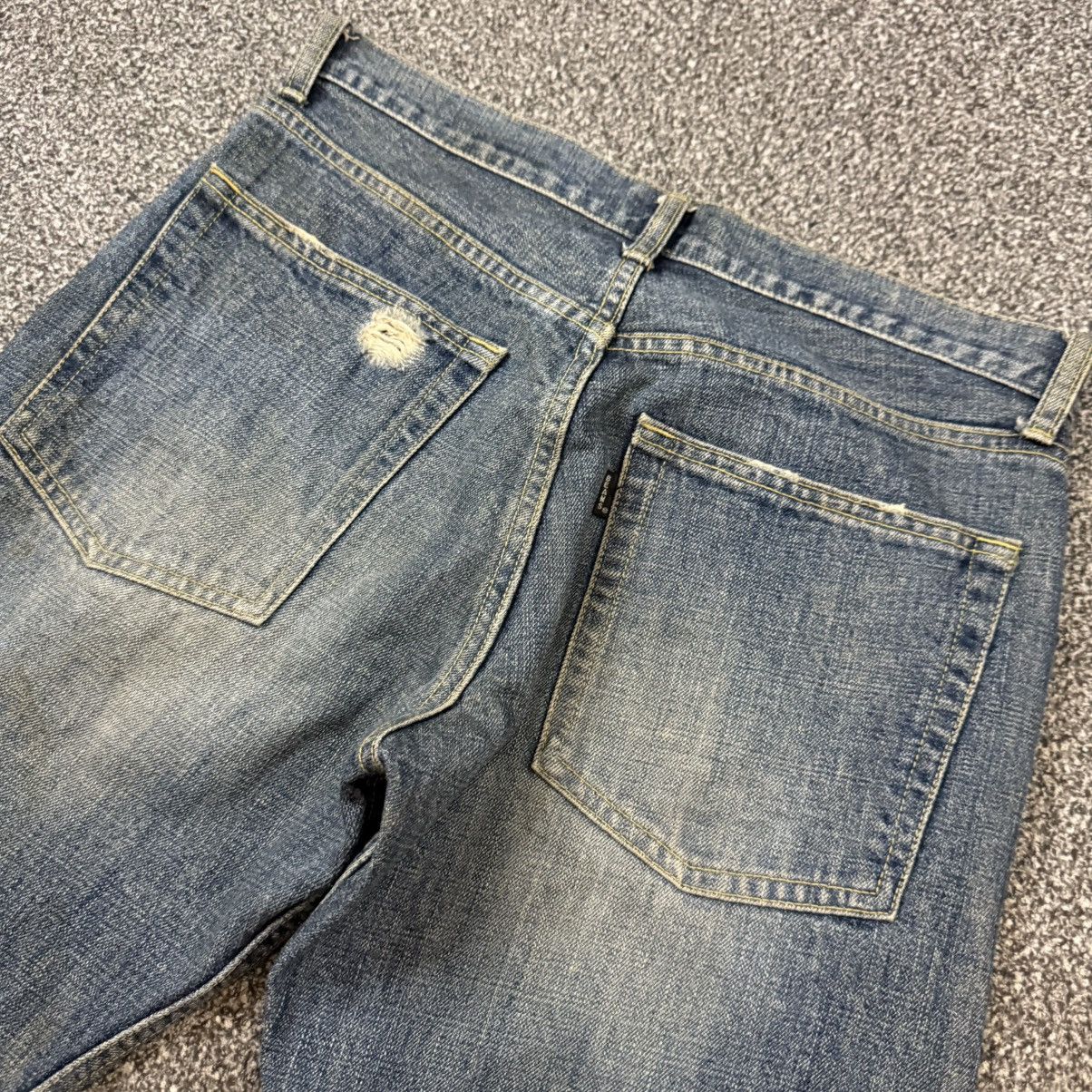 Beams Plus 🔥🇯🇵 Vintage 90s Japanese Distressed Beams Denim Size US 31 - 8 Thumbnail