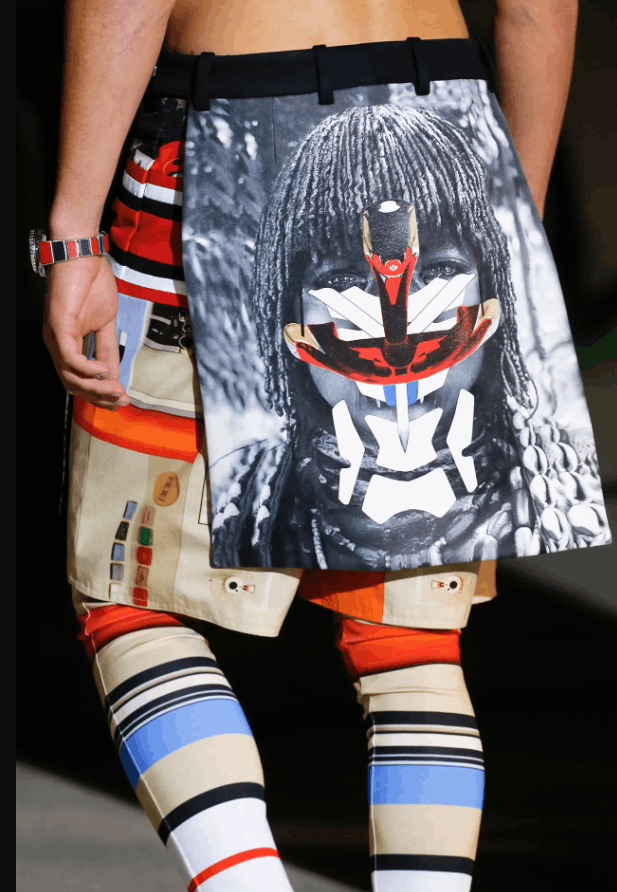 Givenchy Masai Print Runway Skirt Size US 34 / EU 50 - 7 Thumbnail