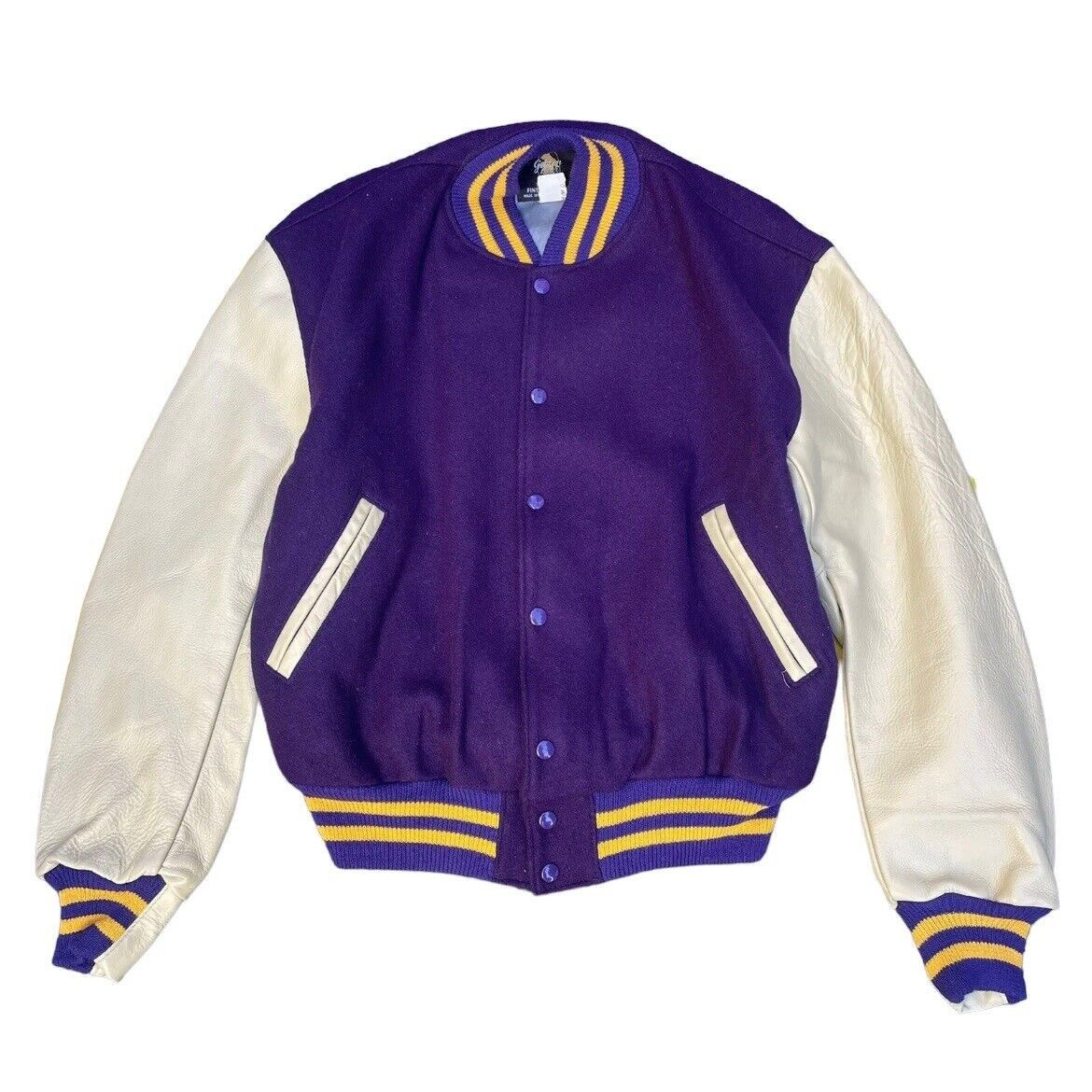 Vintage Golden Bear Wool Leather Varsity Jacket Letterman USA Grailed