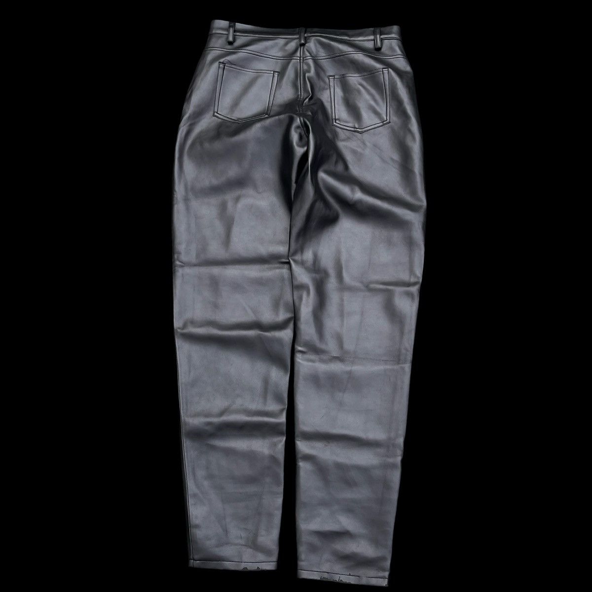 Other Vintage Morbid Threads Leather Jeans Size 36 Grunge Goth Size US 36 / EU 52 - 9 Thumbnail