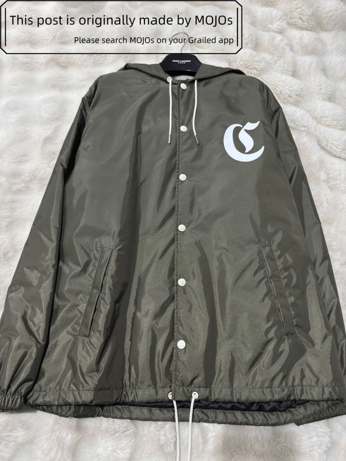 Celine Sz 48 Celine Back Logo Padded Coach Jacket mojos3716 Size US M / EU 48-50 / 2 - 2 Thumbnail
