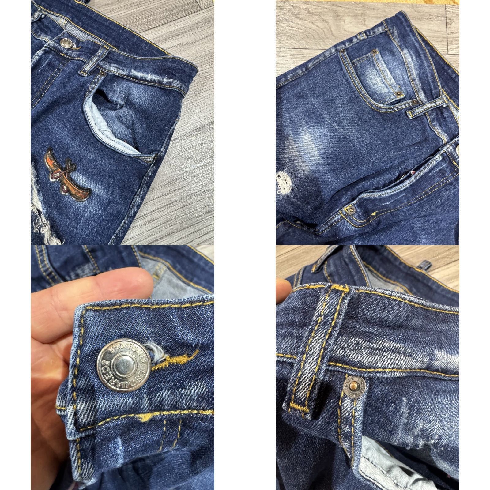 Dsquared2 DSQUARED2 Denim Blue COOL GUY JEAN Slim Skinny Distressed Jeans 50 Italy Mens Jeans Denim Blue Distressed 50 Dsquared2 Slim Tall? Size US 34 / EU 50 - 8 Thumbnail