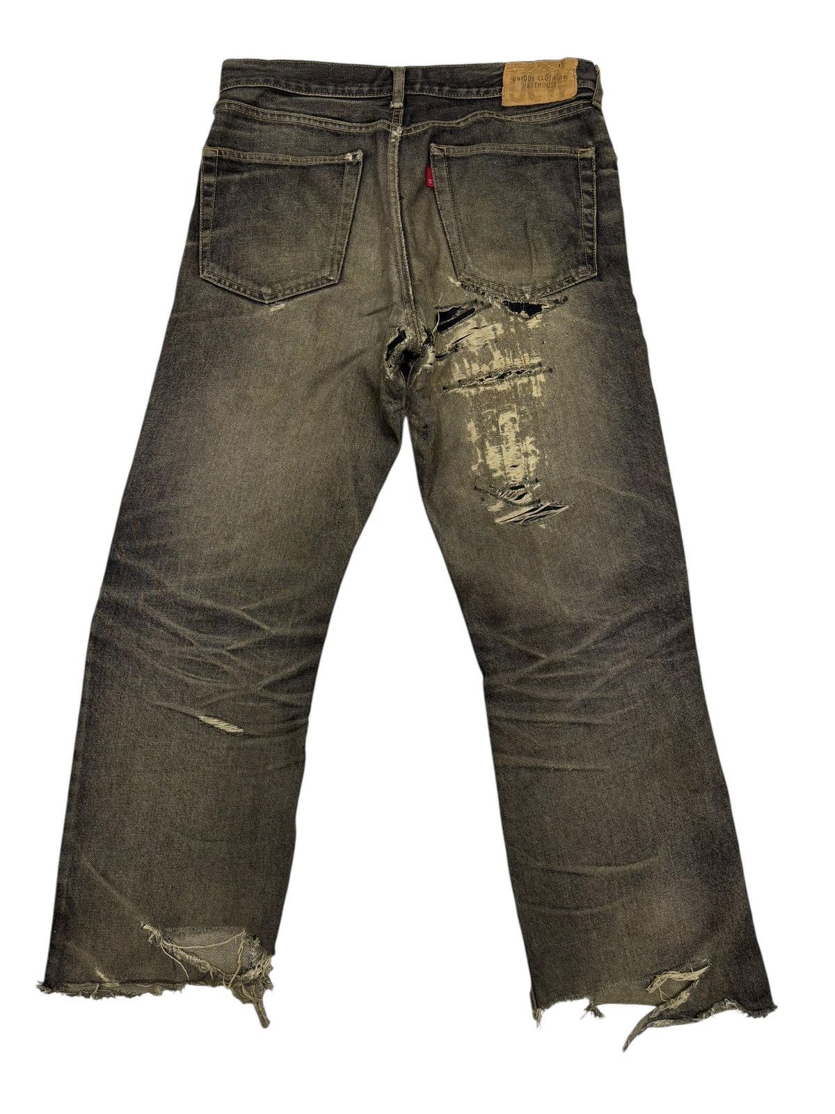 Kapital Unique Clothing Warehouse Thrashed Distress Destroyed Jeans Size US 31 - 10 Thumbnail