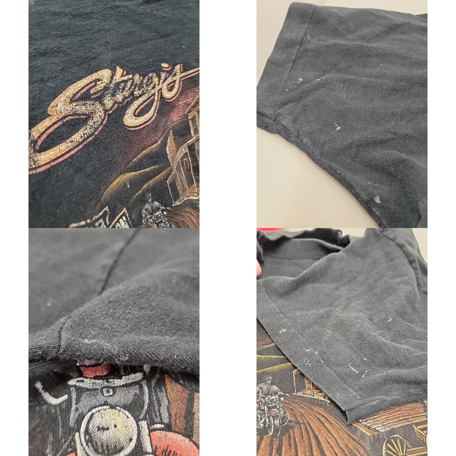 Harley Davidson VINTAGE Harley-Davidson Black Hills Rally Sturgis 1998 Graphic Tee Mens XL Shirt Adult XL Black Graphics 90s Motorcycle Biker Mens Size US XL / EU 56 / 4 - 8 Thumbnail