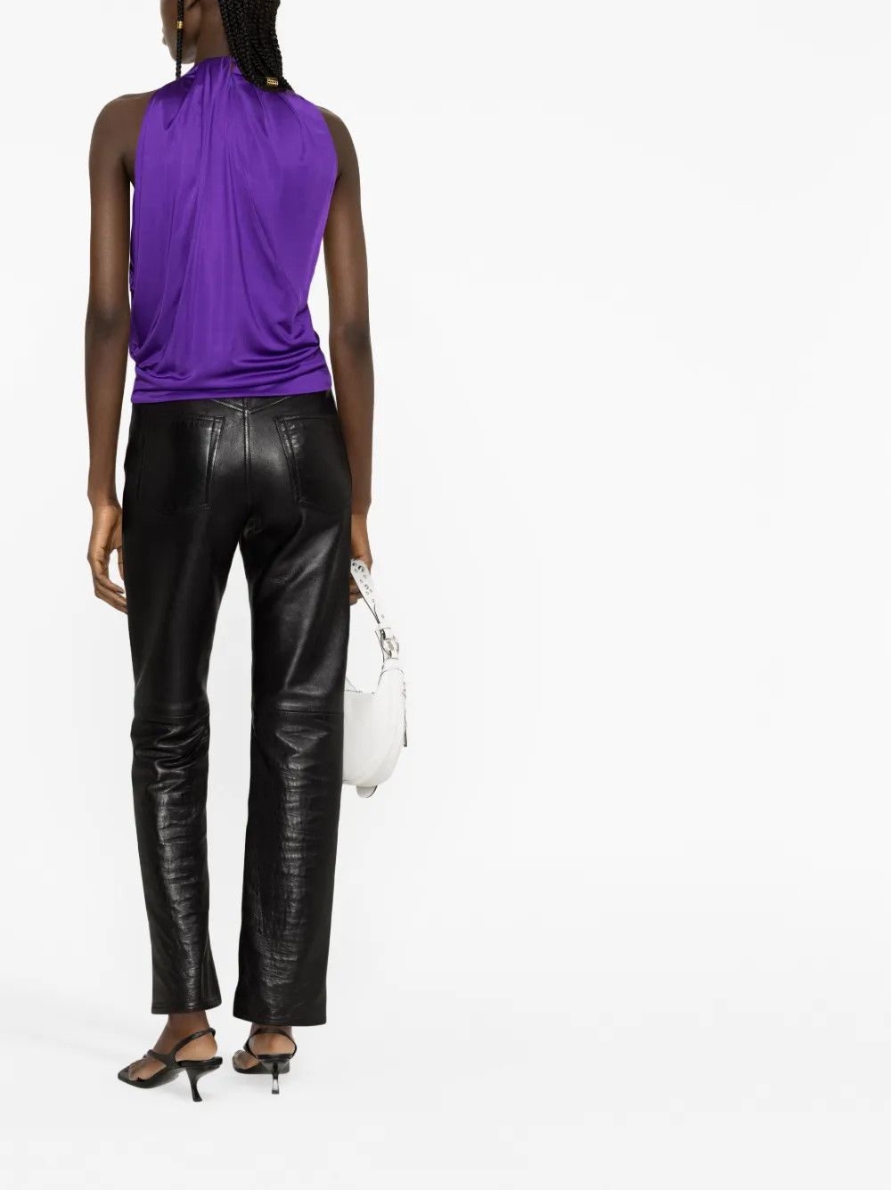 Versace o1y0226 Blouse in Purple Size S / US 4 / IT 40 - 4 Thumbnail