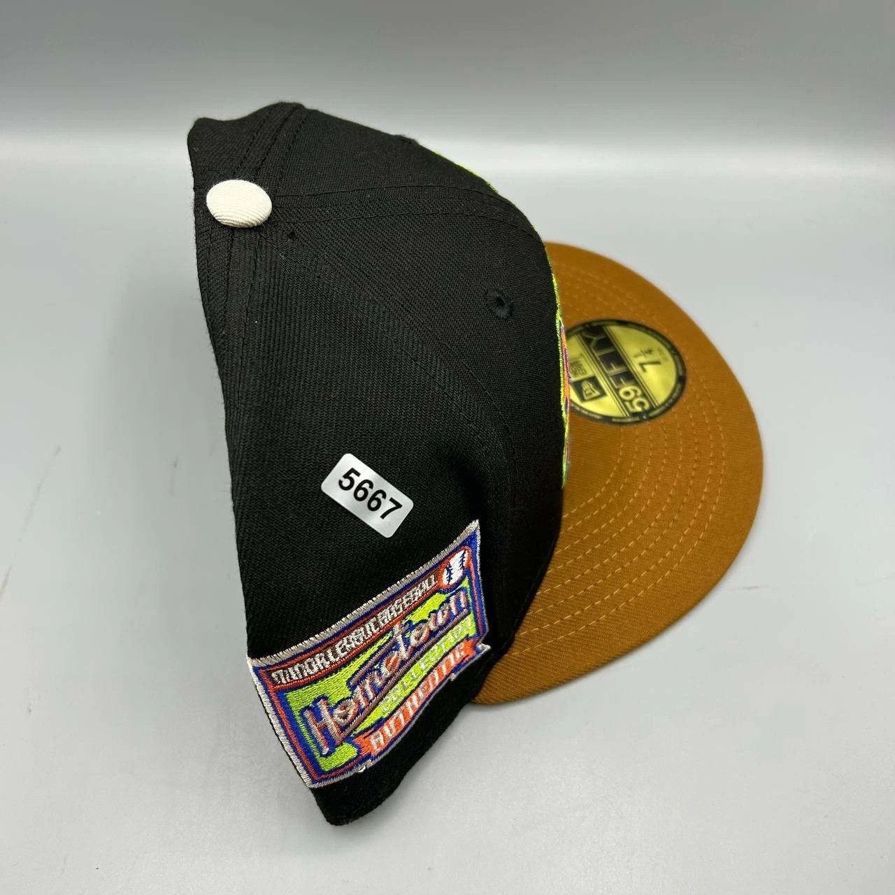 New Era Buffalo Bisons Hat Men 7 1/4 Black Brown MiLB Fitted Cap New Size ONE SIZE - 9 Thumbnail