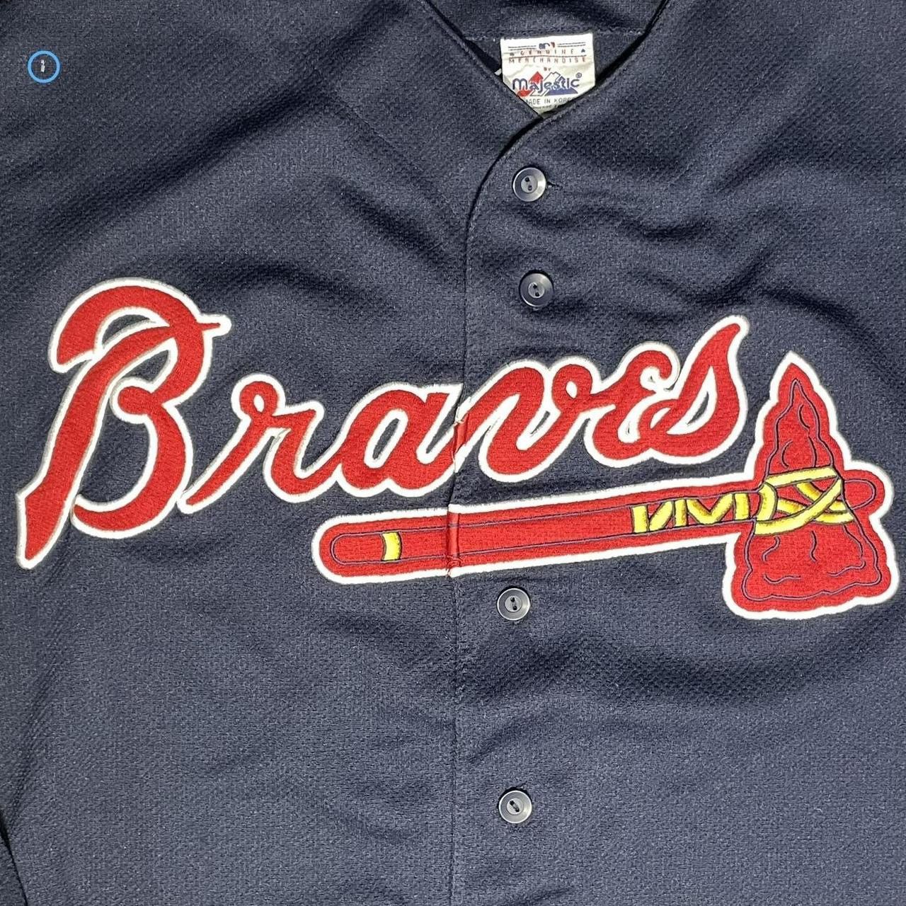 Majestic × Vintage braves jersey Size US L / EU 52-54 / 3 - 3 Thumbnail