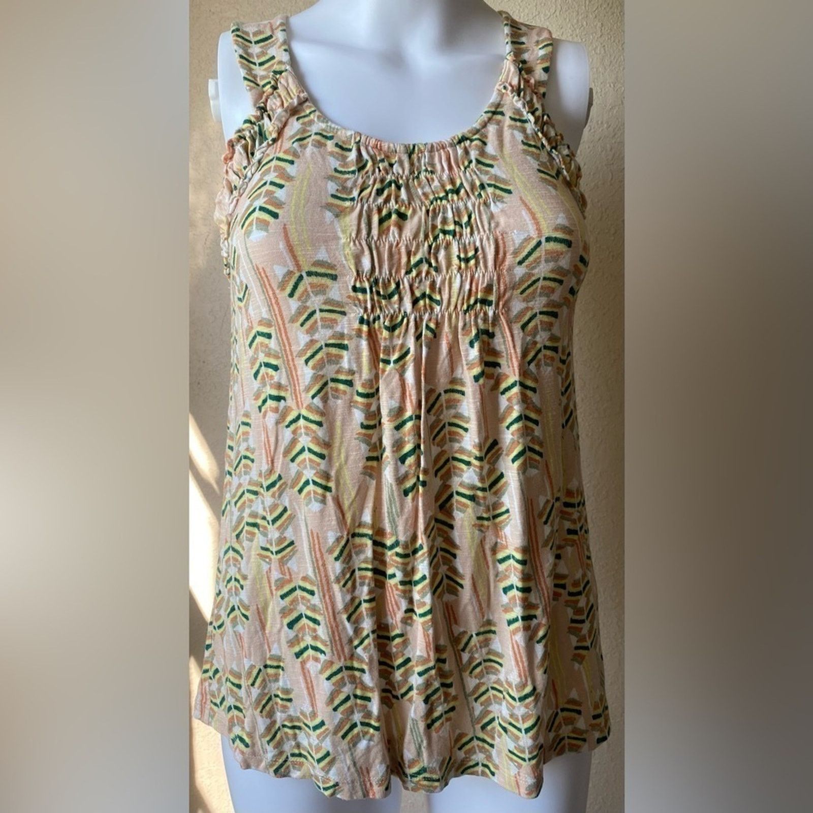 Other Meadow Rue | Multicolor Boho Muted Sleeveless Top | XS Size XS / US 0-2 / IT 36-38 - 1 Thumbnail