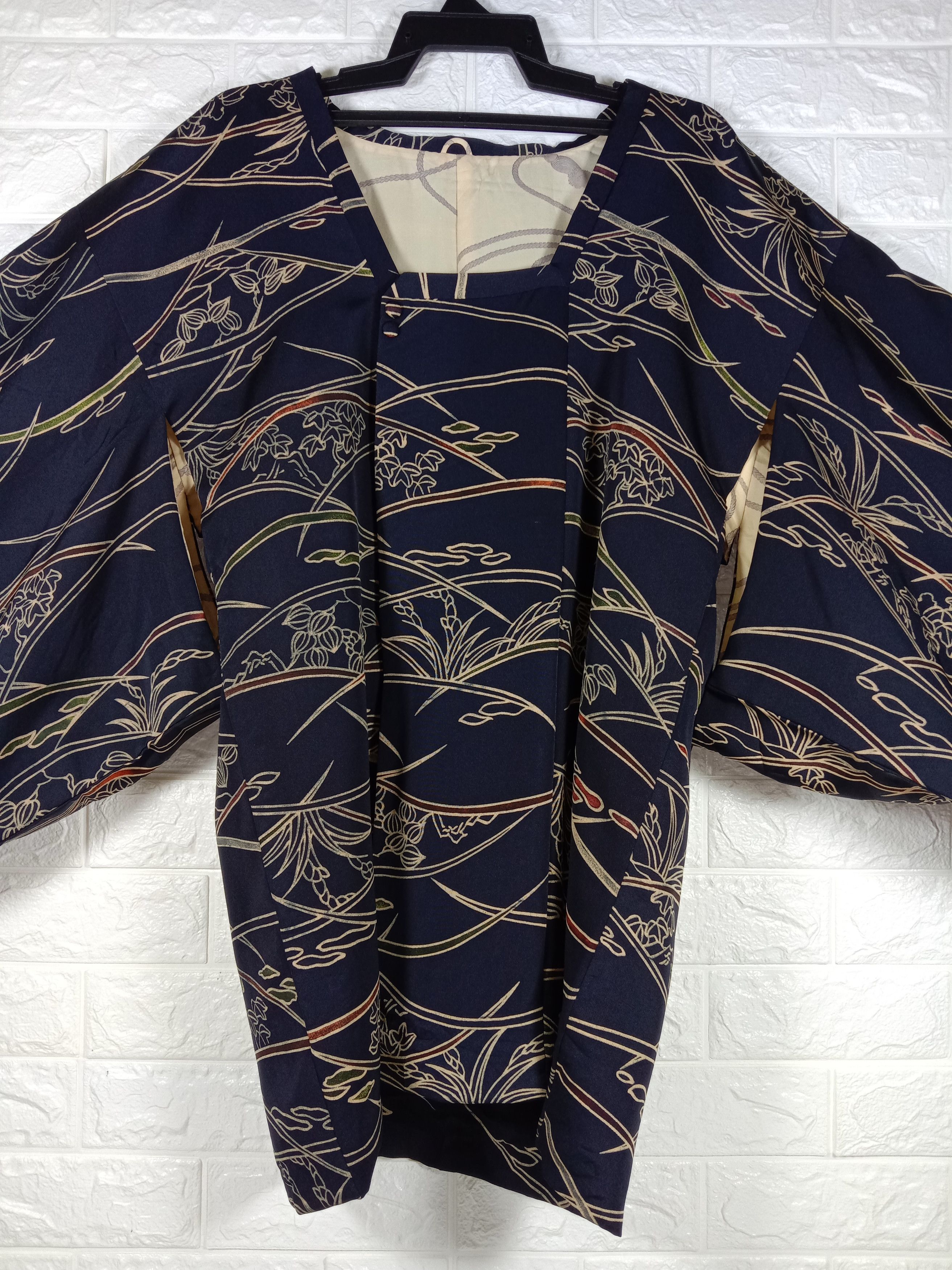 Japanese Brand Vintage Kimono Noragi Haori Hanten Art Cardigan Size L / US 10 / IT 46 - 2 Thumbnail