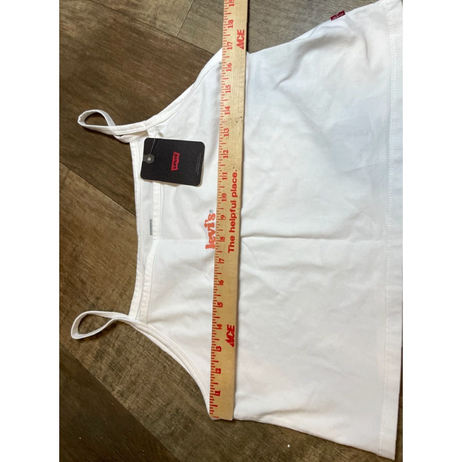 Levi's Levi's Crop Top Womens L White Spell Out Logo Flower Shirt Tank Top L White Women's Crop Top Size L / US 10 / IT 46 - 3 Thumbnail