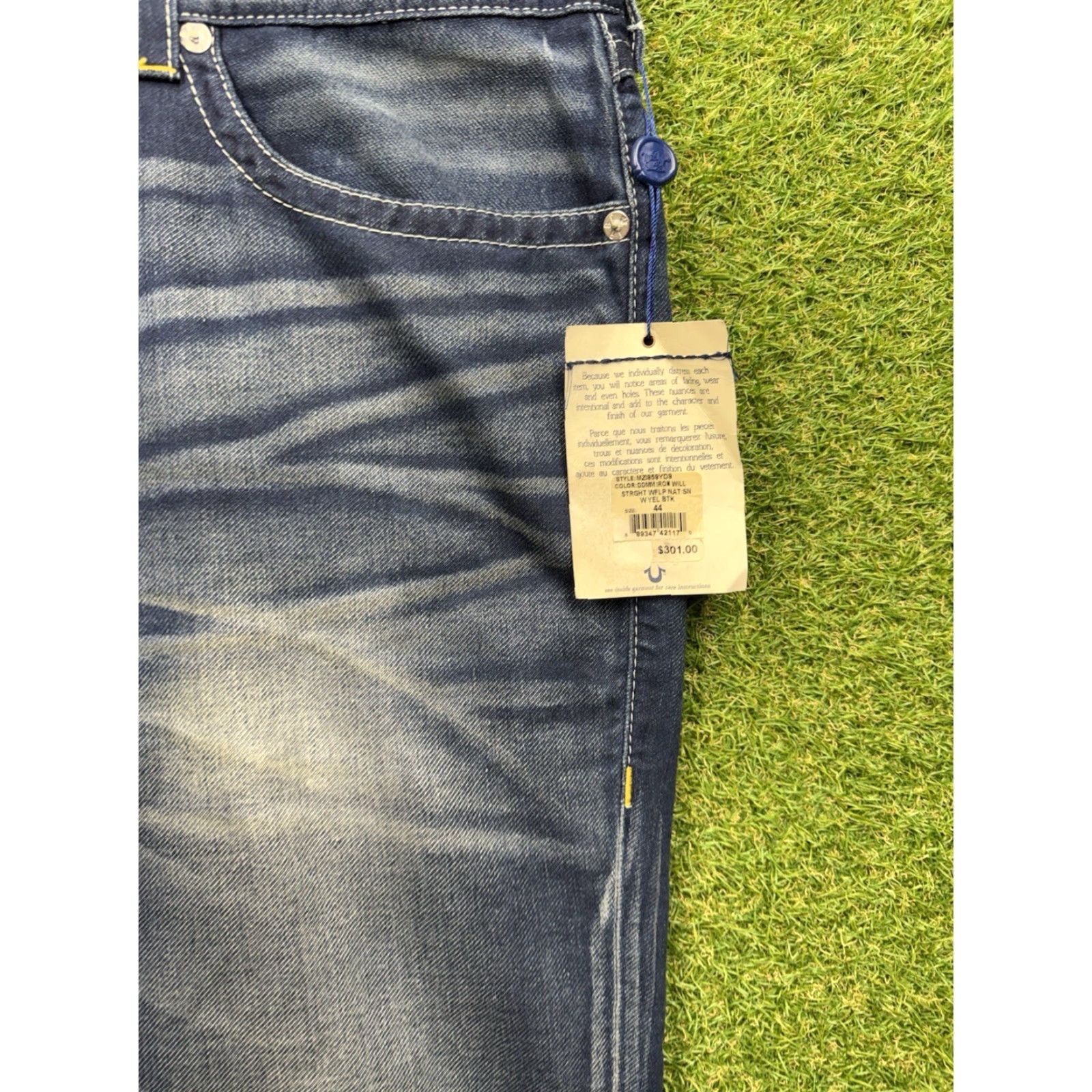 VINTAGE True Religion Jeans Mens 44x34 Ricky Super T Relaxed