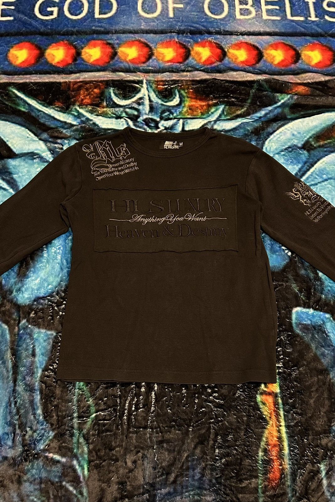 Japanese Brand Black japanese graphic longsleeve Size US M / EU 48-50 / 2 - 1 Thumbnail