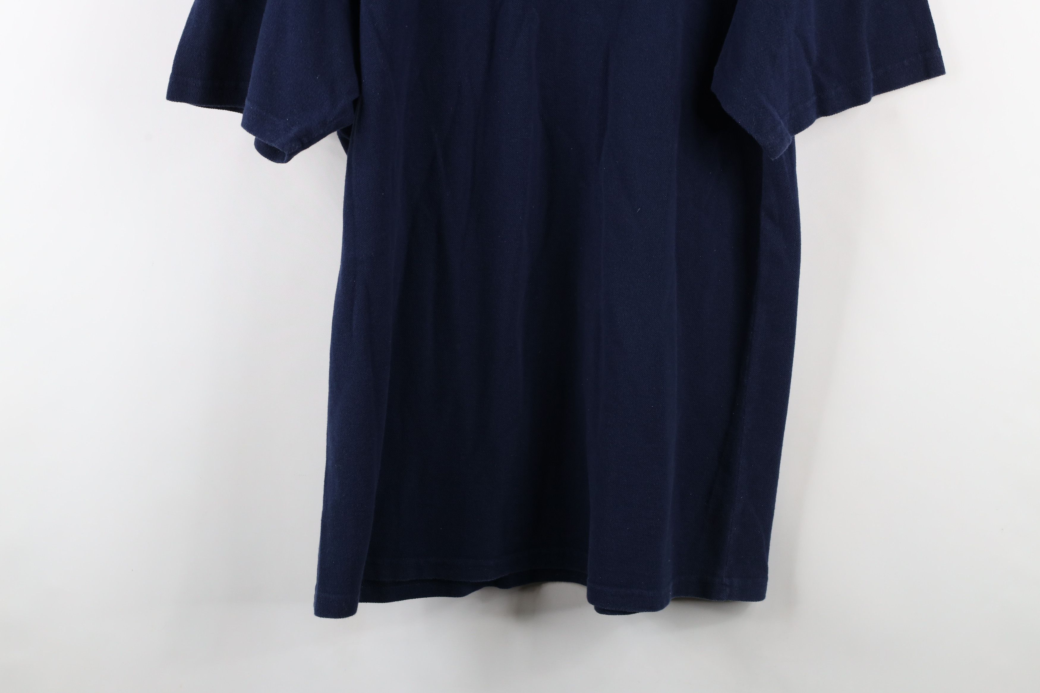 Ralph Lauren × Vintage Vintage 90s Ralph Lauren Cotton Heavyweight T-Shirt Blue Size US L / EU 52-54 / 3 - 8 Thumbnail