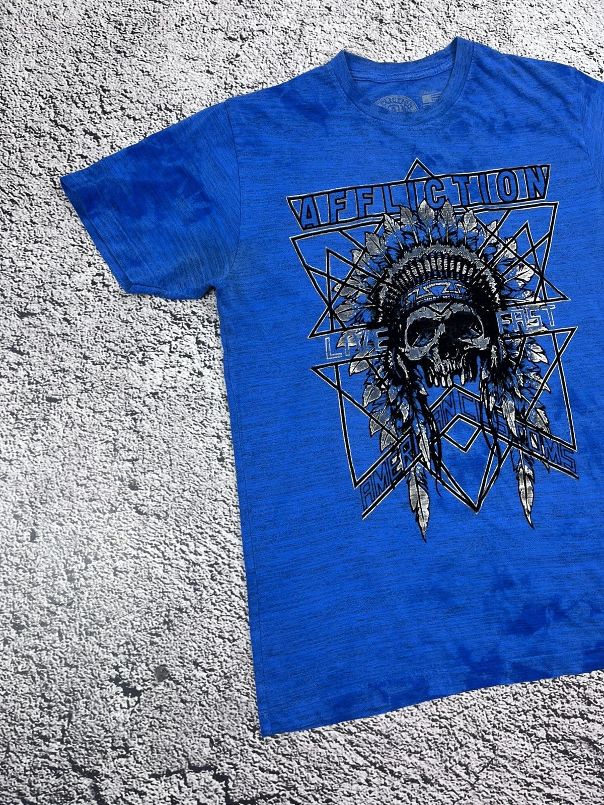 Affliction Mens affliction shirt y2k cross wings mma elite punk Size US S / EU 44-46 / 1 - 2 Thumbnail