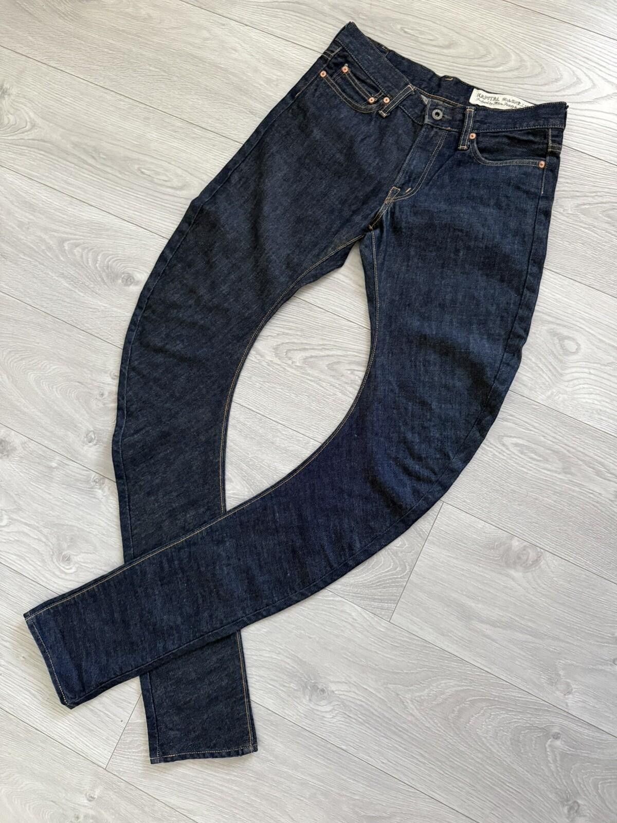 Kapital Kapital Banana Leg Indigo Blue Stacked Denim Jeans Size 30 Size US 30 / EU 46 - 3 Thumbnail