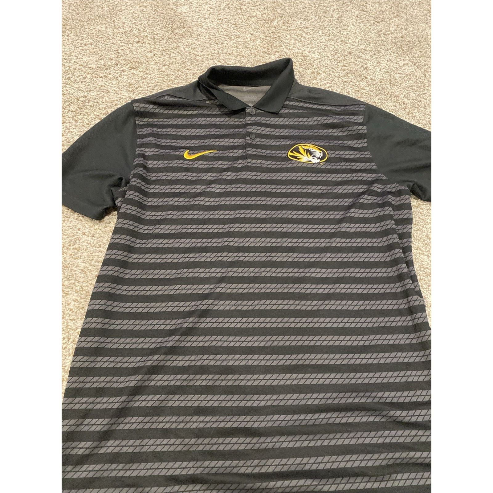 Nike × Supreme Nike Supreme Jacquard Polo Shirt Black | Grailed