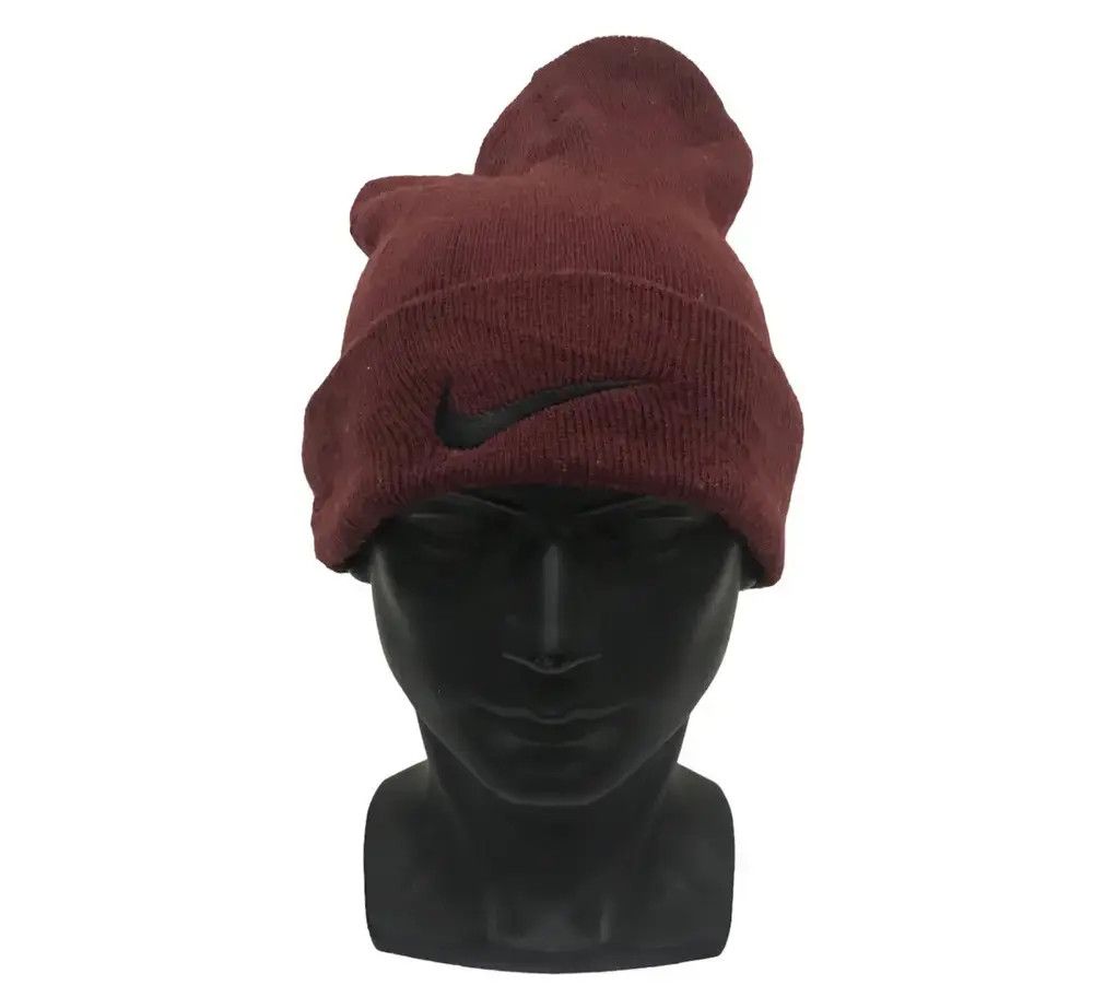 Nike × Vintage Nike Swoosh Beanie Hat Size ONE SIZE - 1 Thumbnail