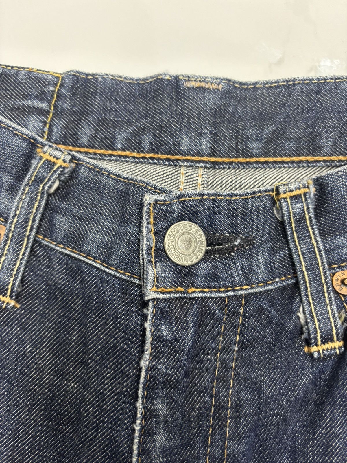 Edwin 🔥EDWIN 800sx FLARE JEANS DISTRESSED DENIM BOOTCUT JEANS Size US 28 / EU 44 - 10 Thumbnail
