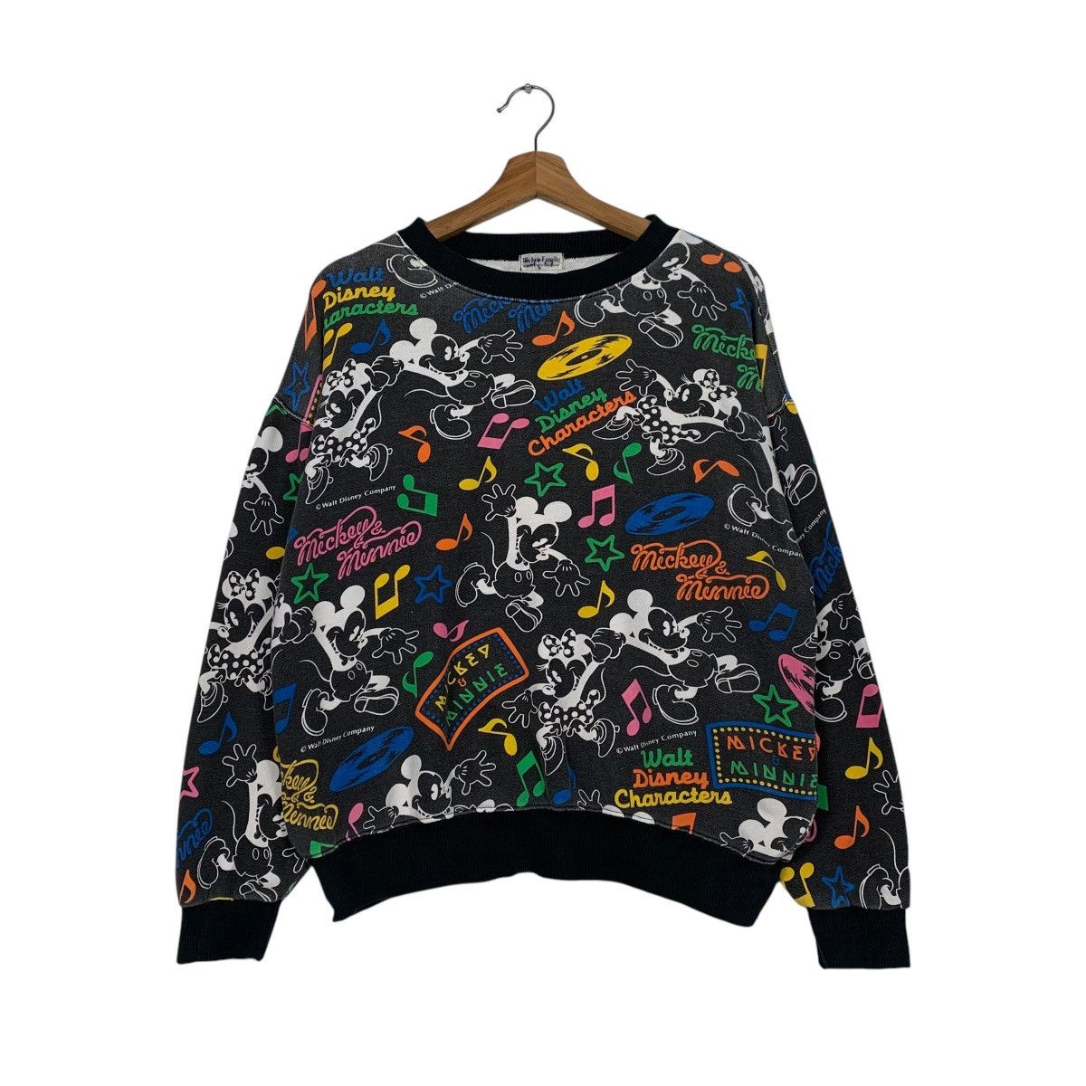 Disney Vintage Walt Disney Mickey & Minnie Fullprint sweatshirt Size US M / EU 48-50 / 2 - 1 Thumbnail